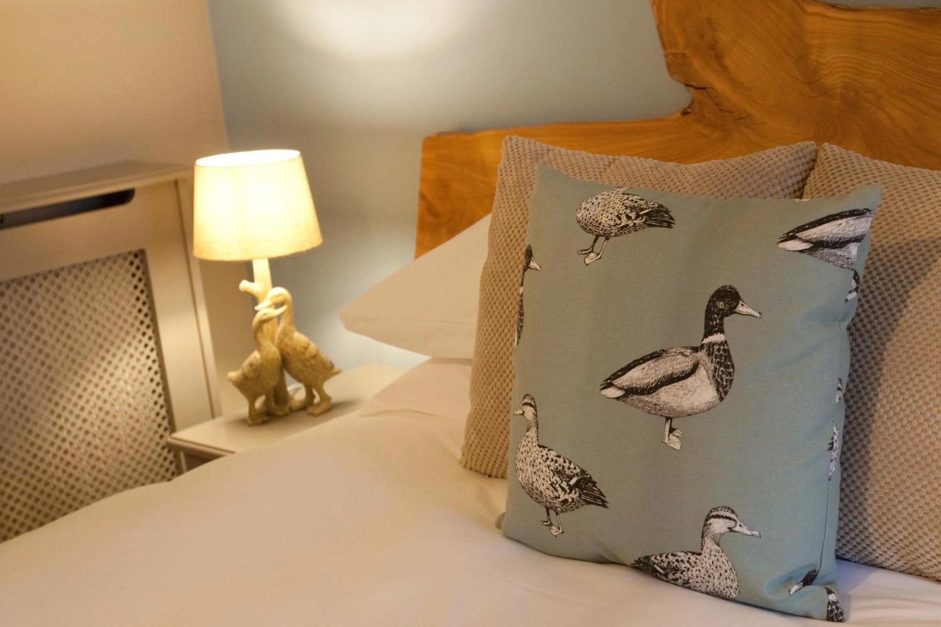 Decorative detail, Bed in The Plough Inn