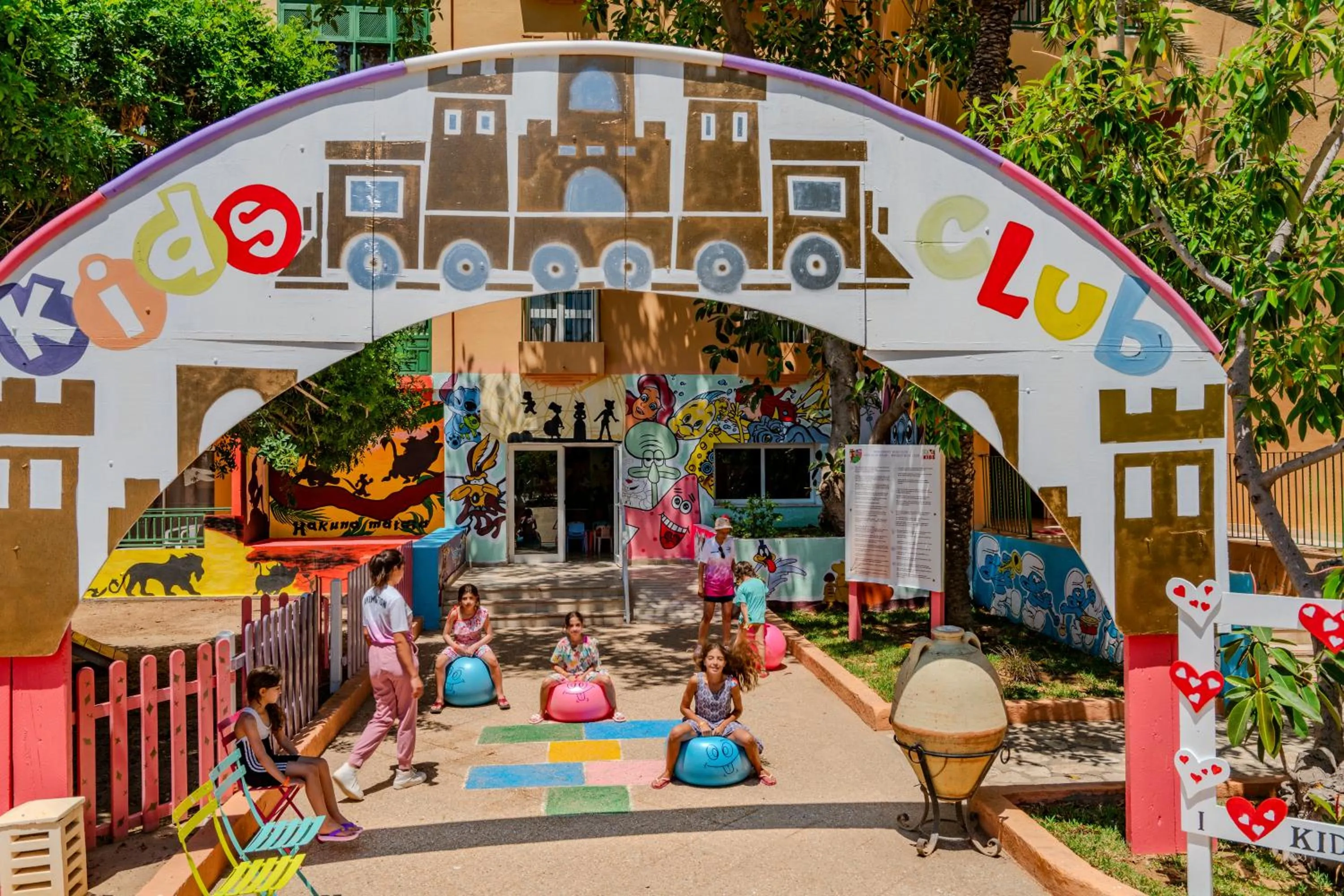 Children play ground in El Ksar Resort & Thalasso