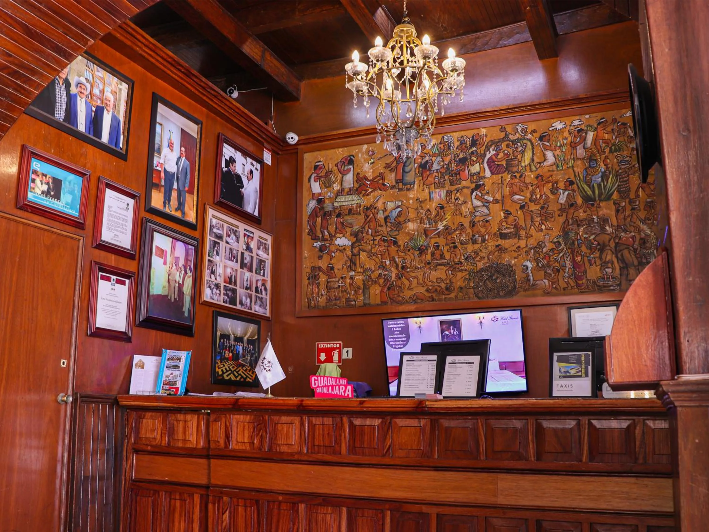 Lobby or reception in Hotel Frances