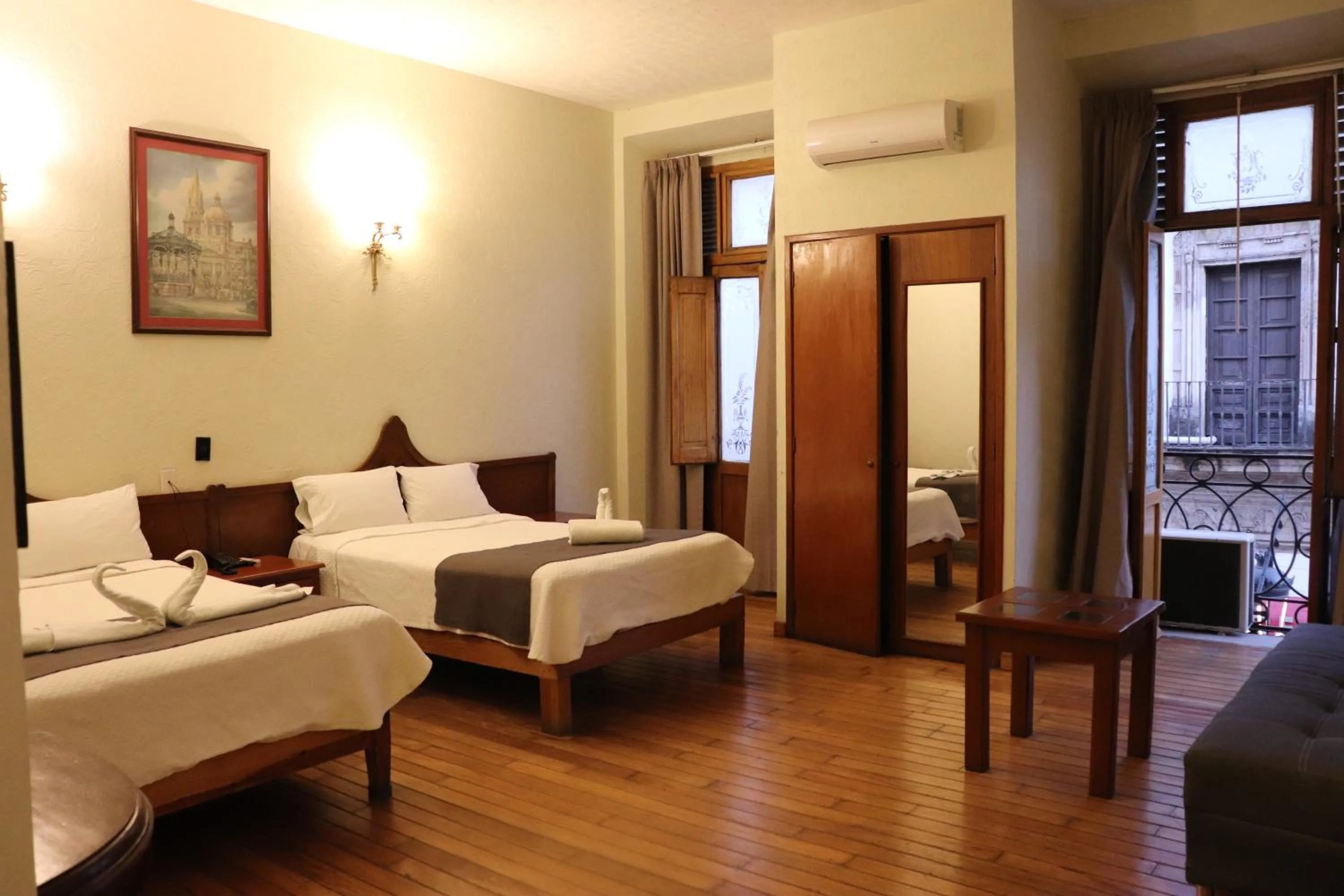 Bed in Hotel Frances