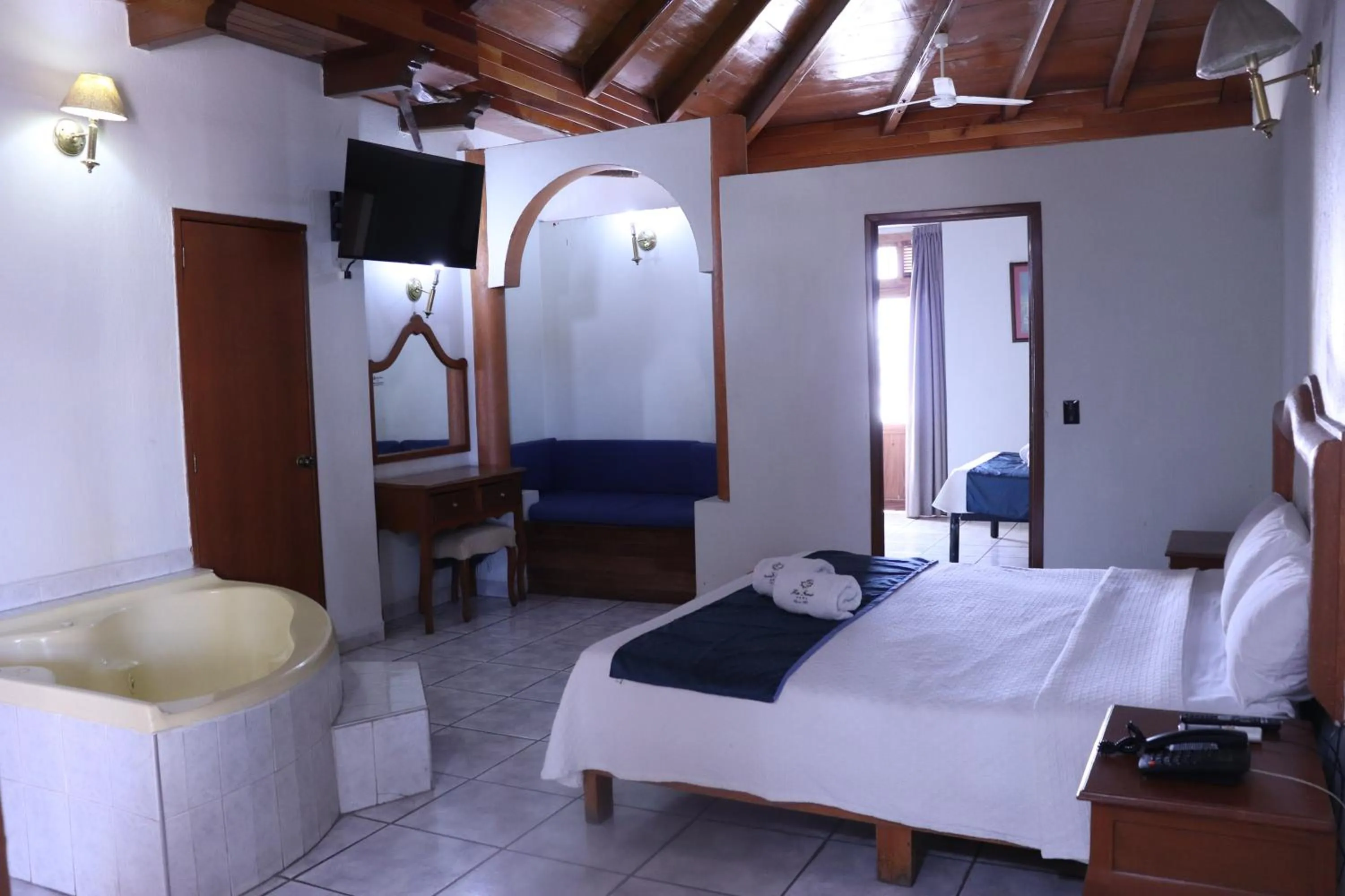 Bed in Hotel Frances