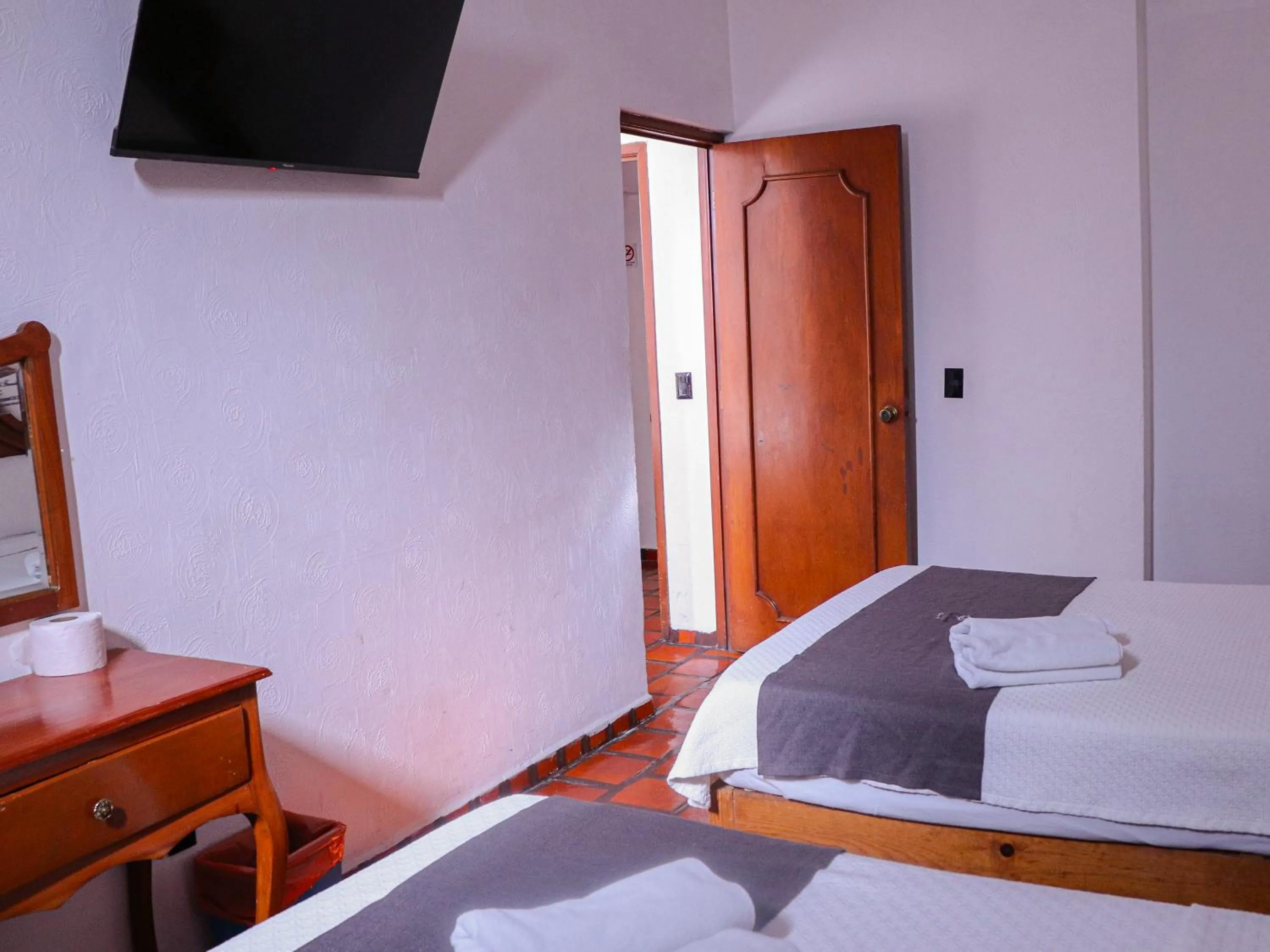 Bed in Hotel Frances