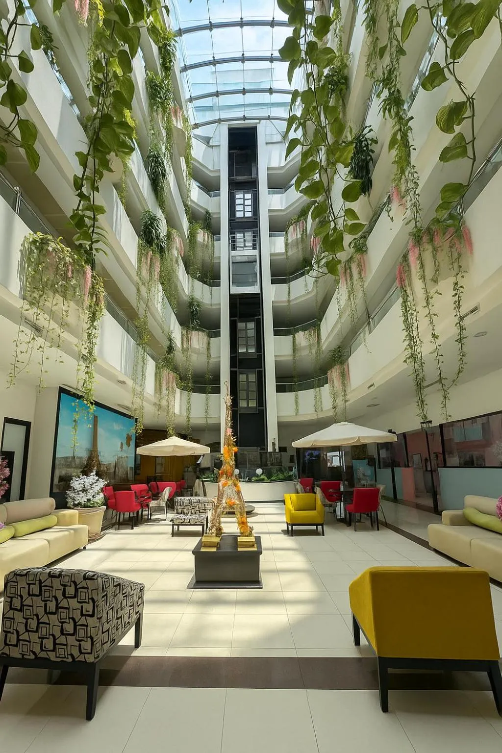 Seating area in Paris FC Hotel