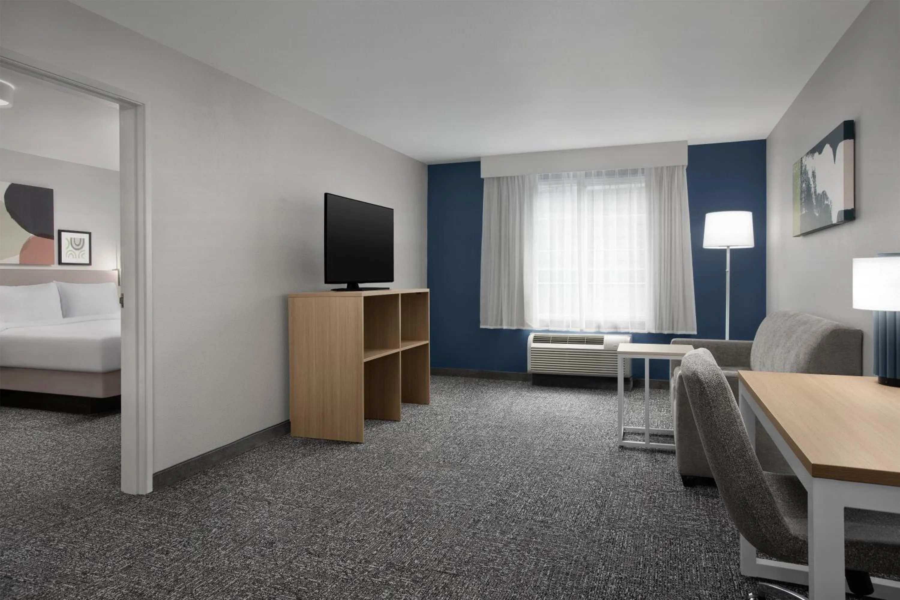 Living room, Bed in Spark by Hilton Washington Meadowlands Blvd