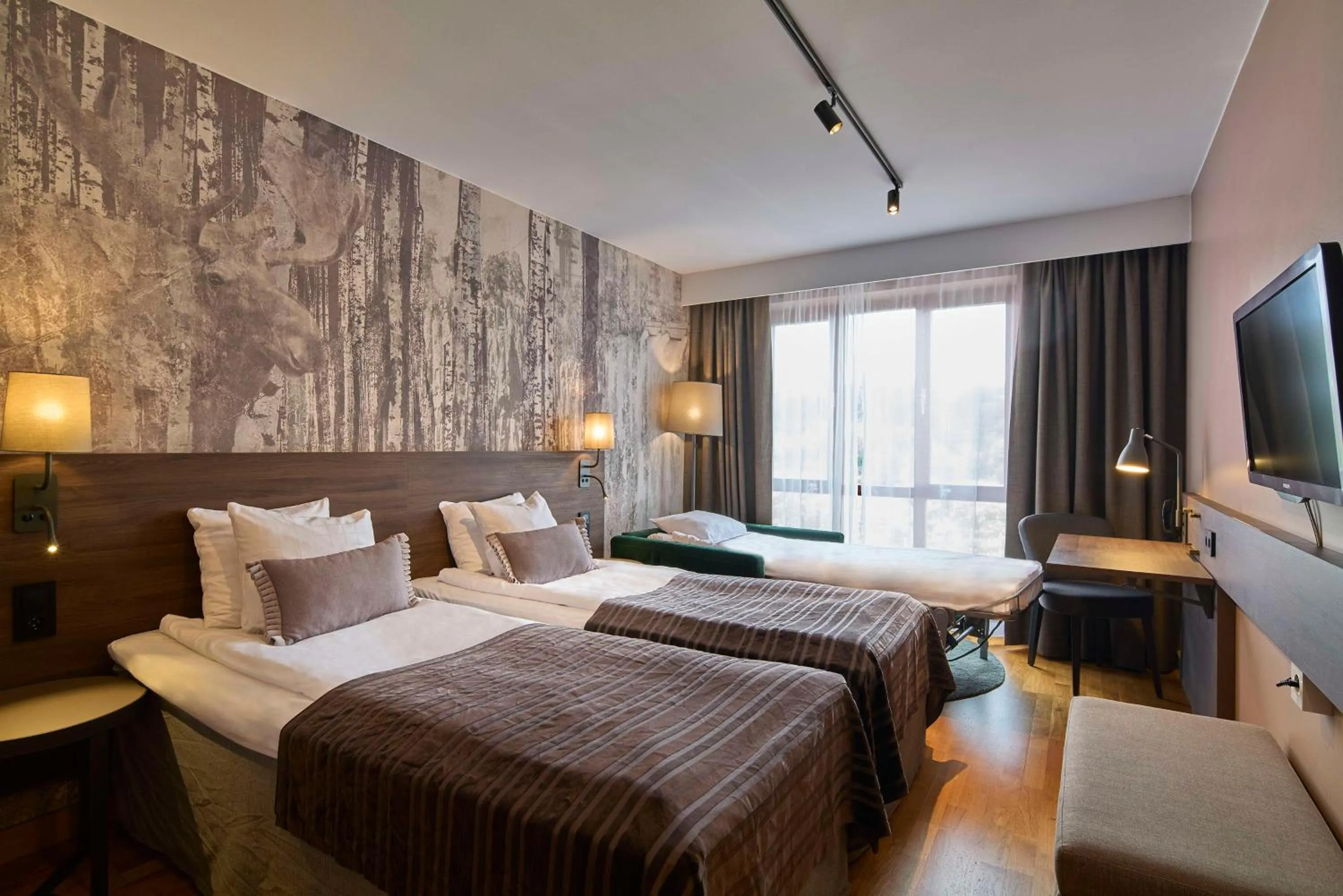 Bedroom, Bed in Scandic Swania