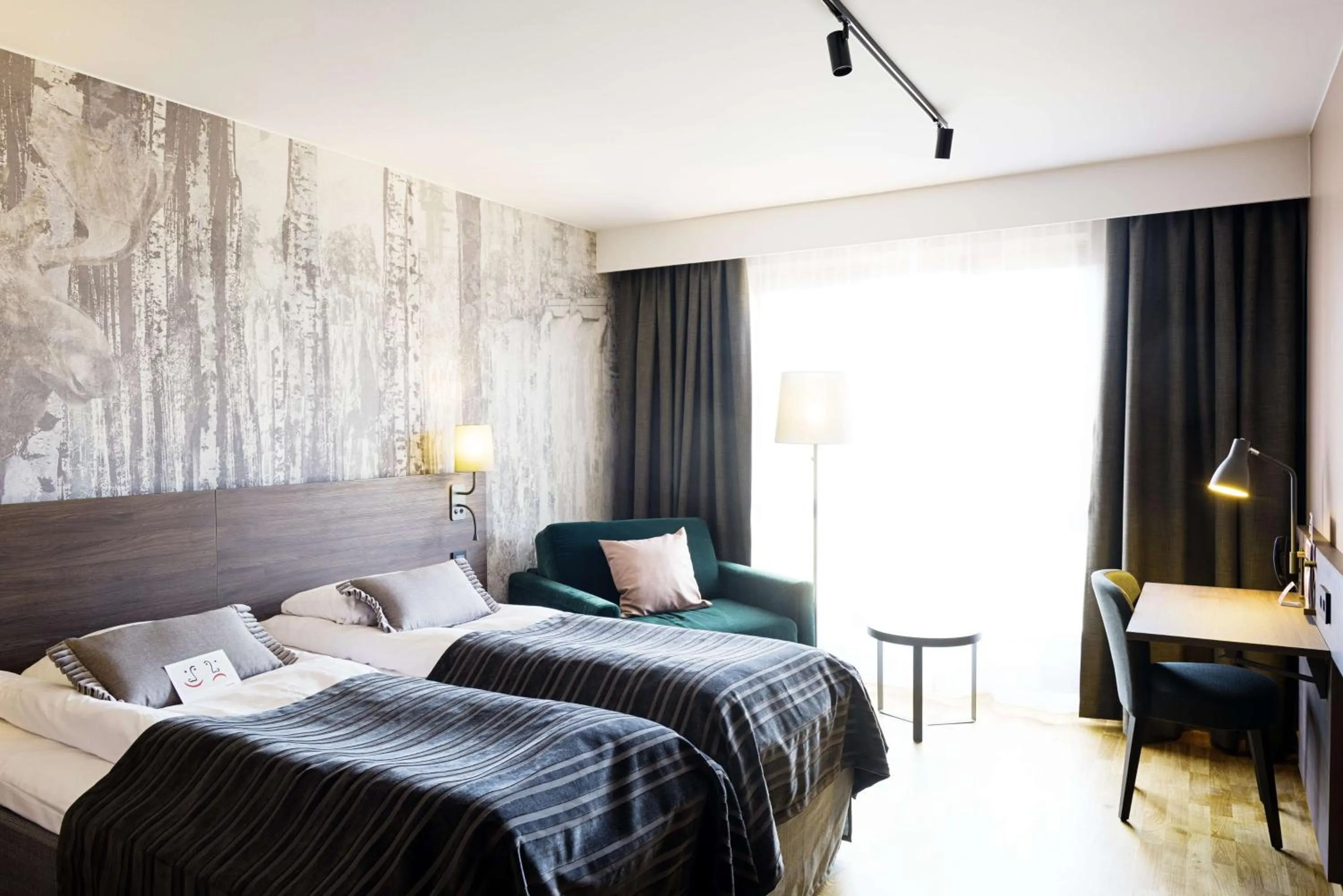 Bedroom, Bed in Scandic Swania