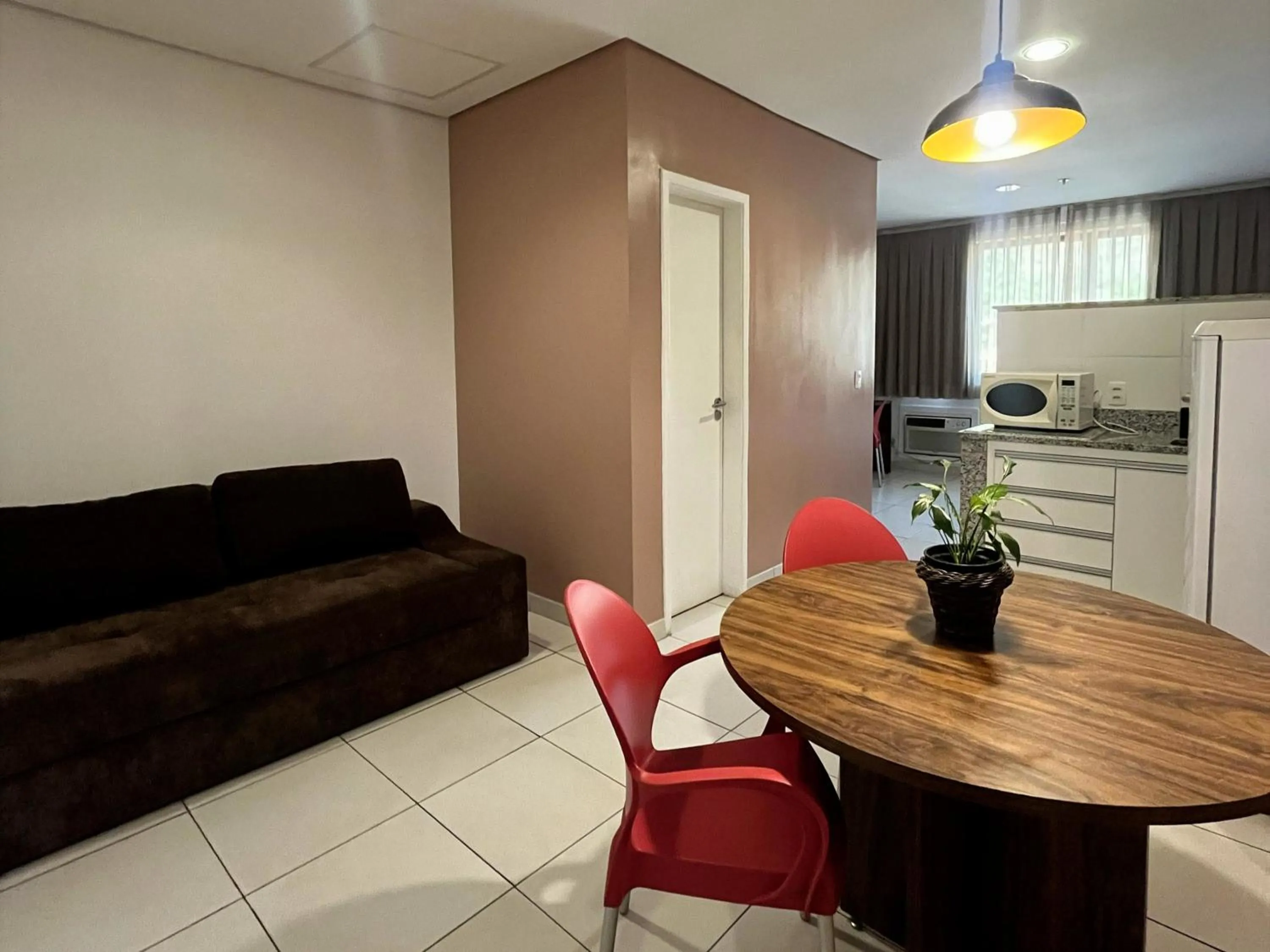 Kitchen or kitchenette in Hotel Flat Itaipava