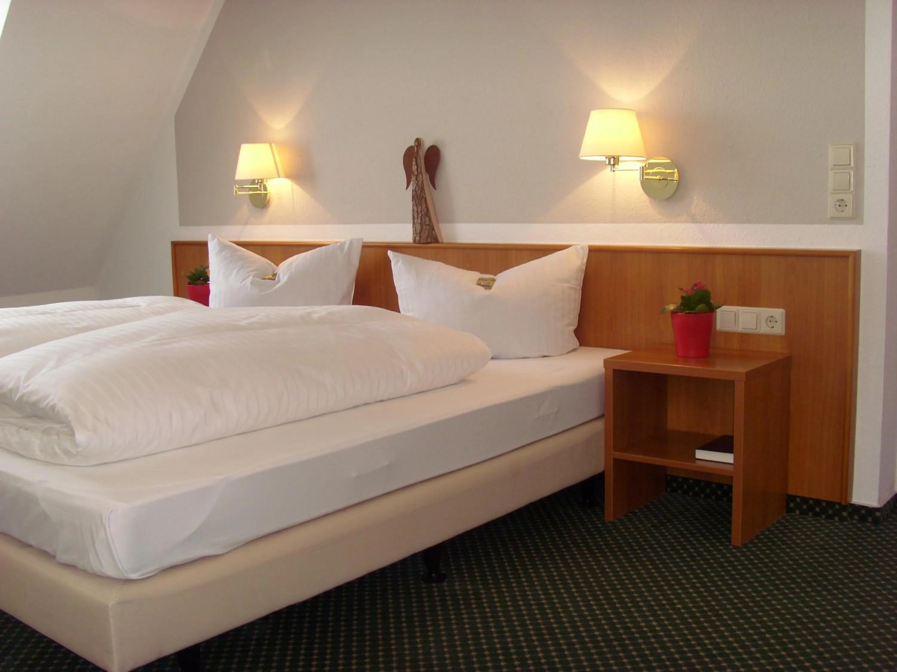 Decorative detail, Bed in Hotel & Restaurant Engel