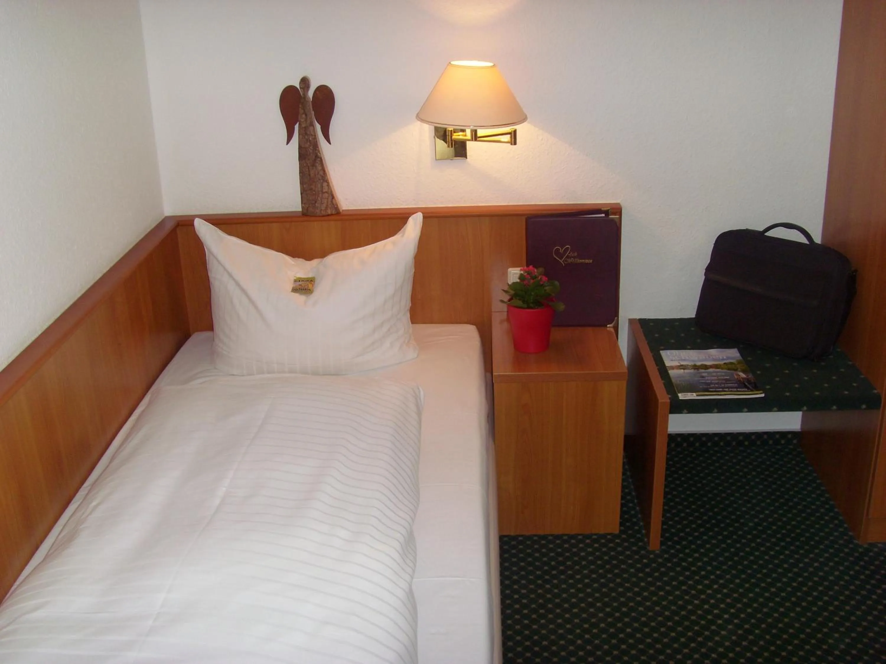 Decorative detail, Bed in Hotel & Restaurant Engel