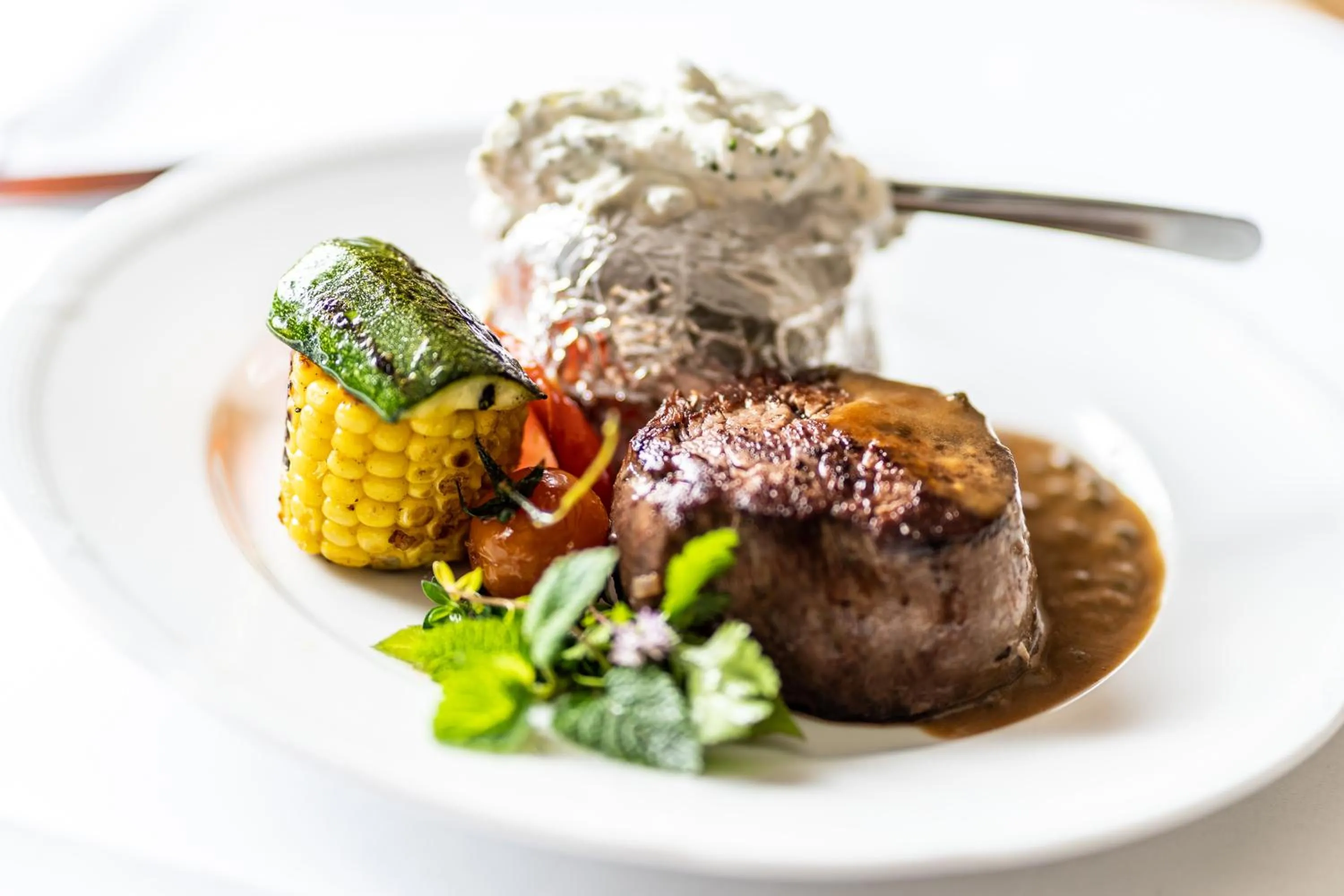 Food close-up in Hotel Rieder