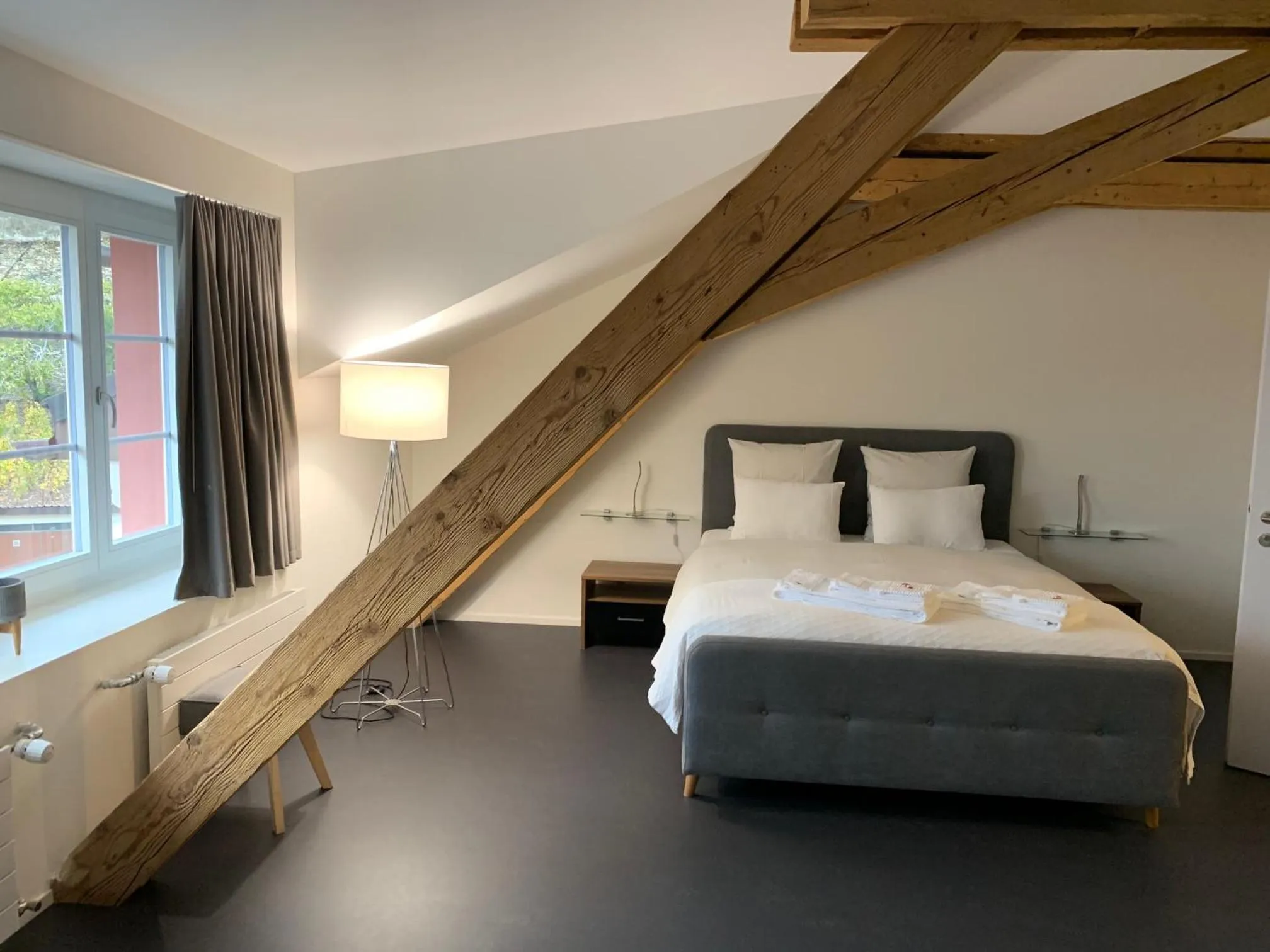 Bed in Relais du Simplon