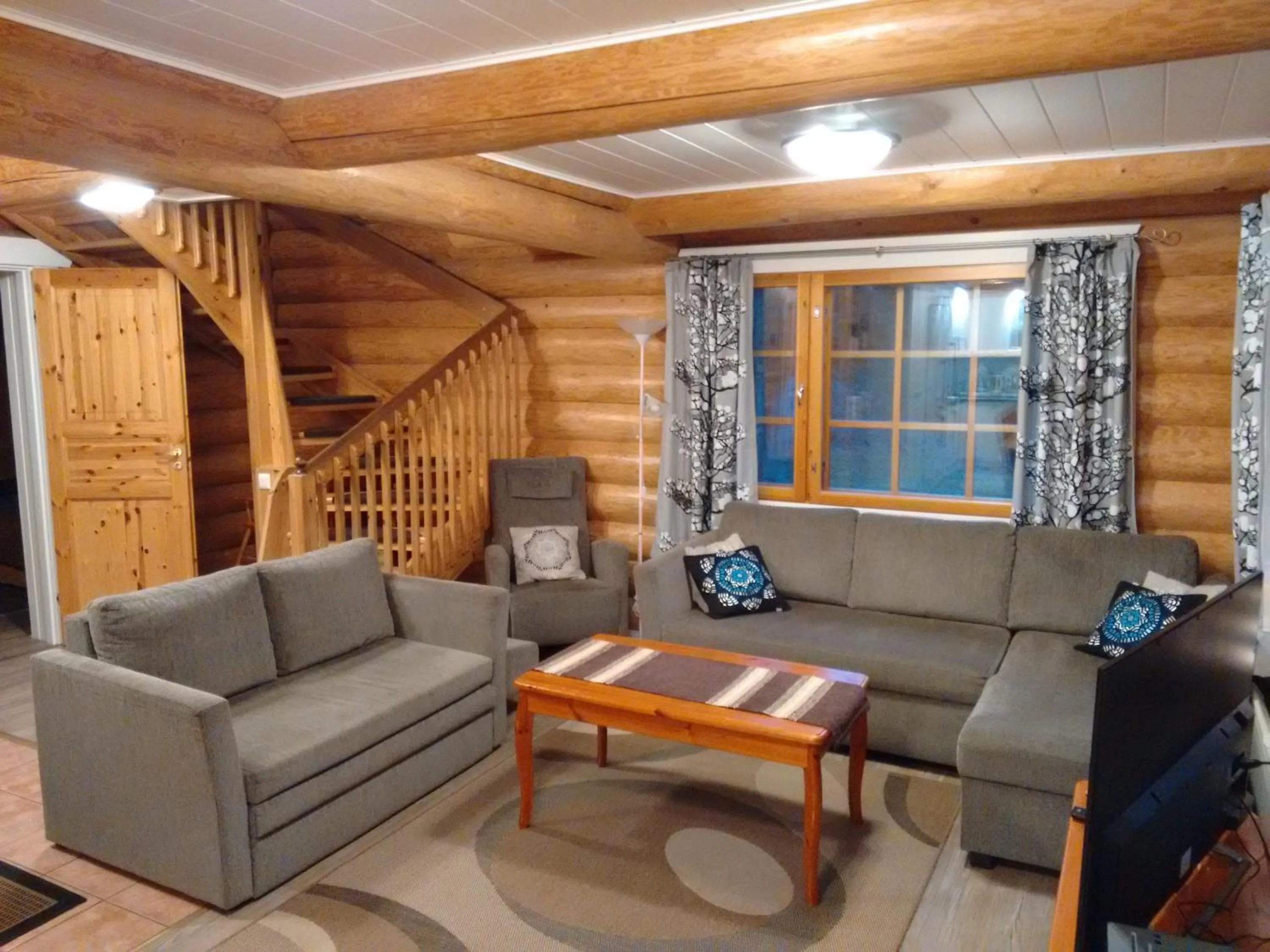 Living room in Yli-Kaitala Holiday Resort Tuuliviiri