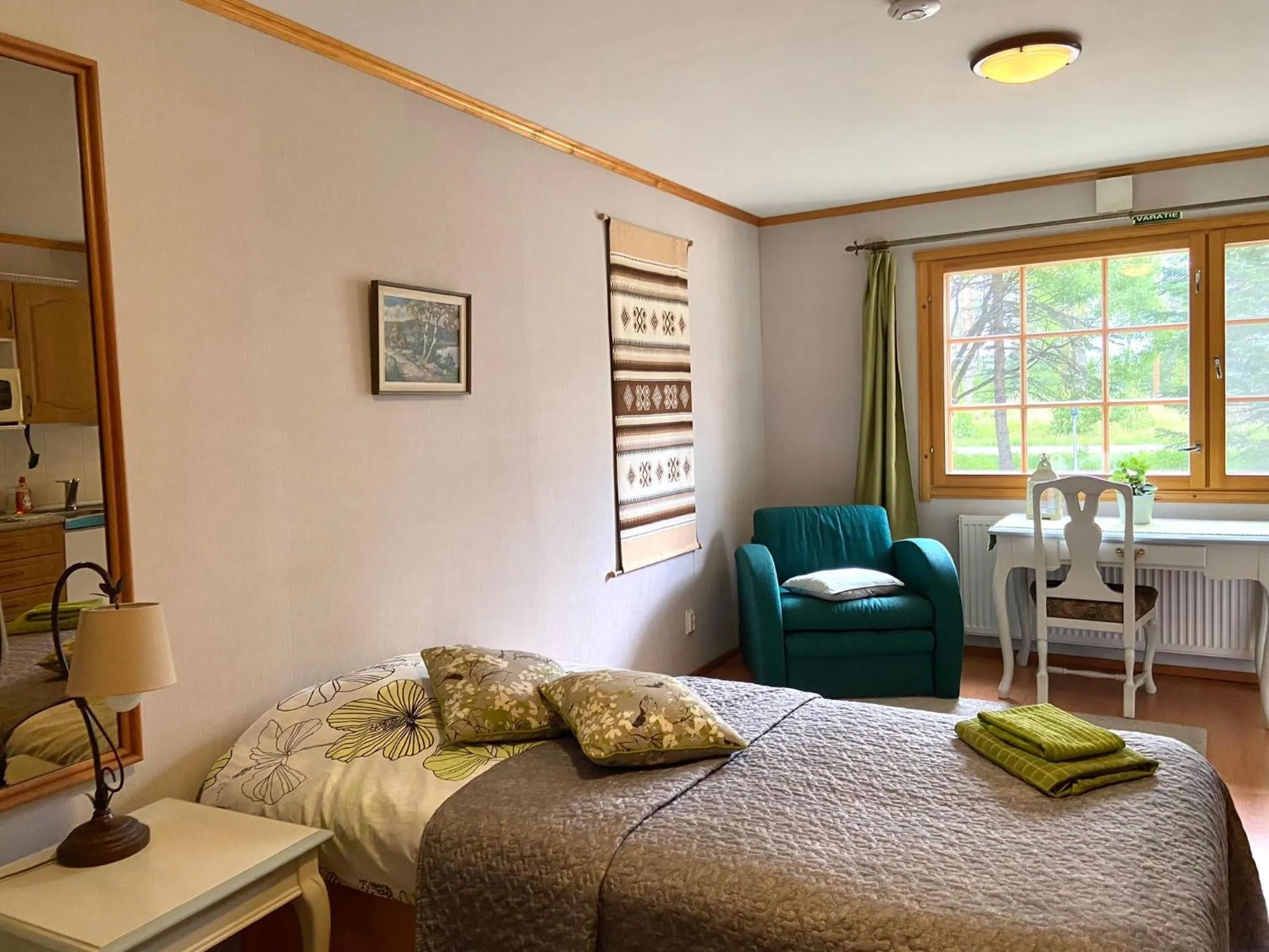 Bed in Yli-Kaitala Holiday Resort Tuuliviiri