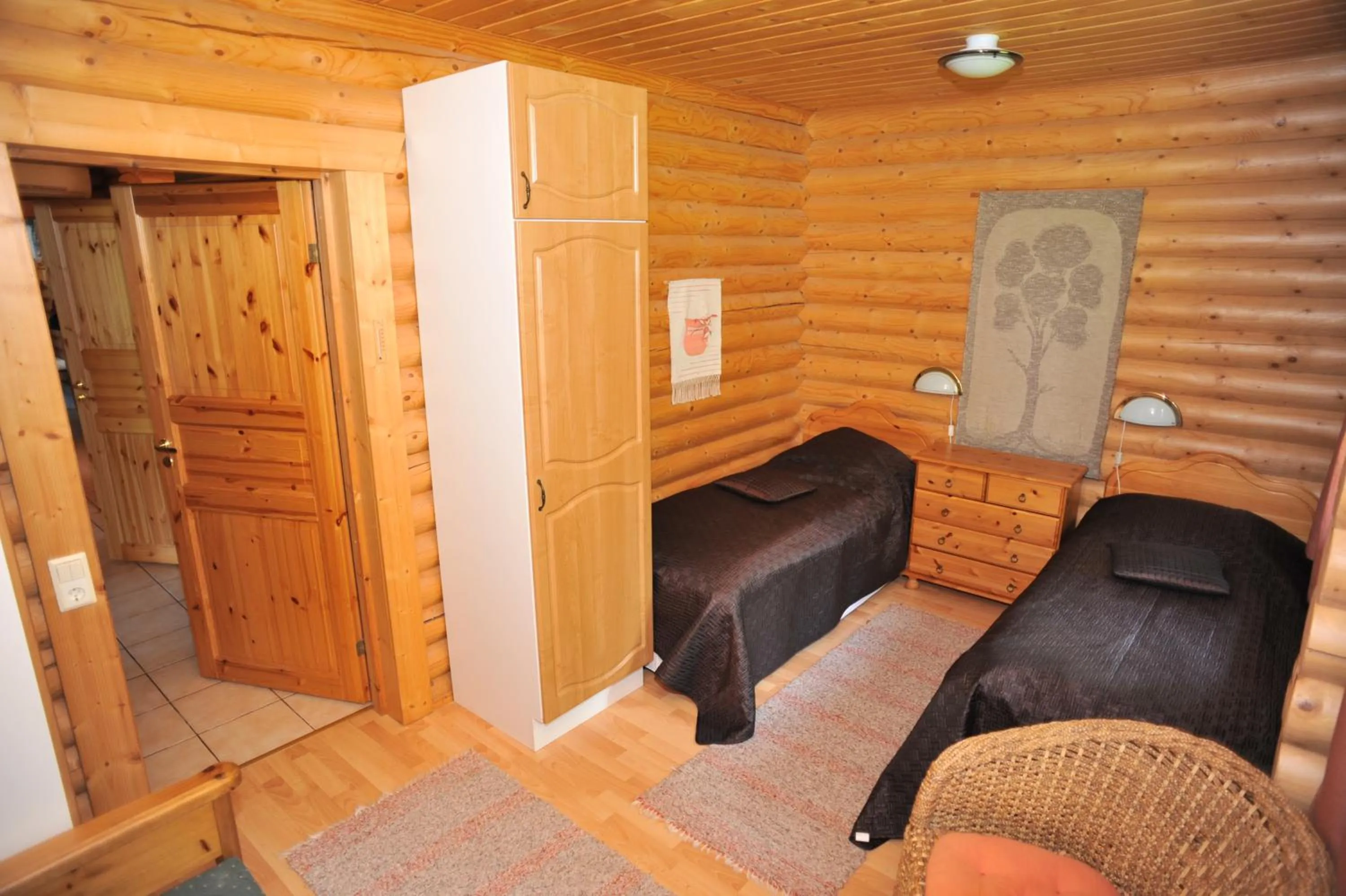 Bed in Yli-Kaitala Holiday Resort Tuuliviiri