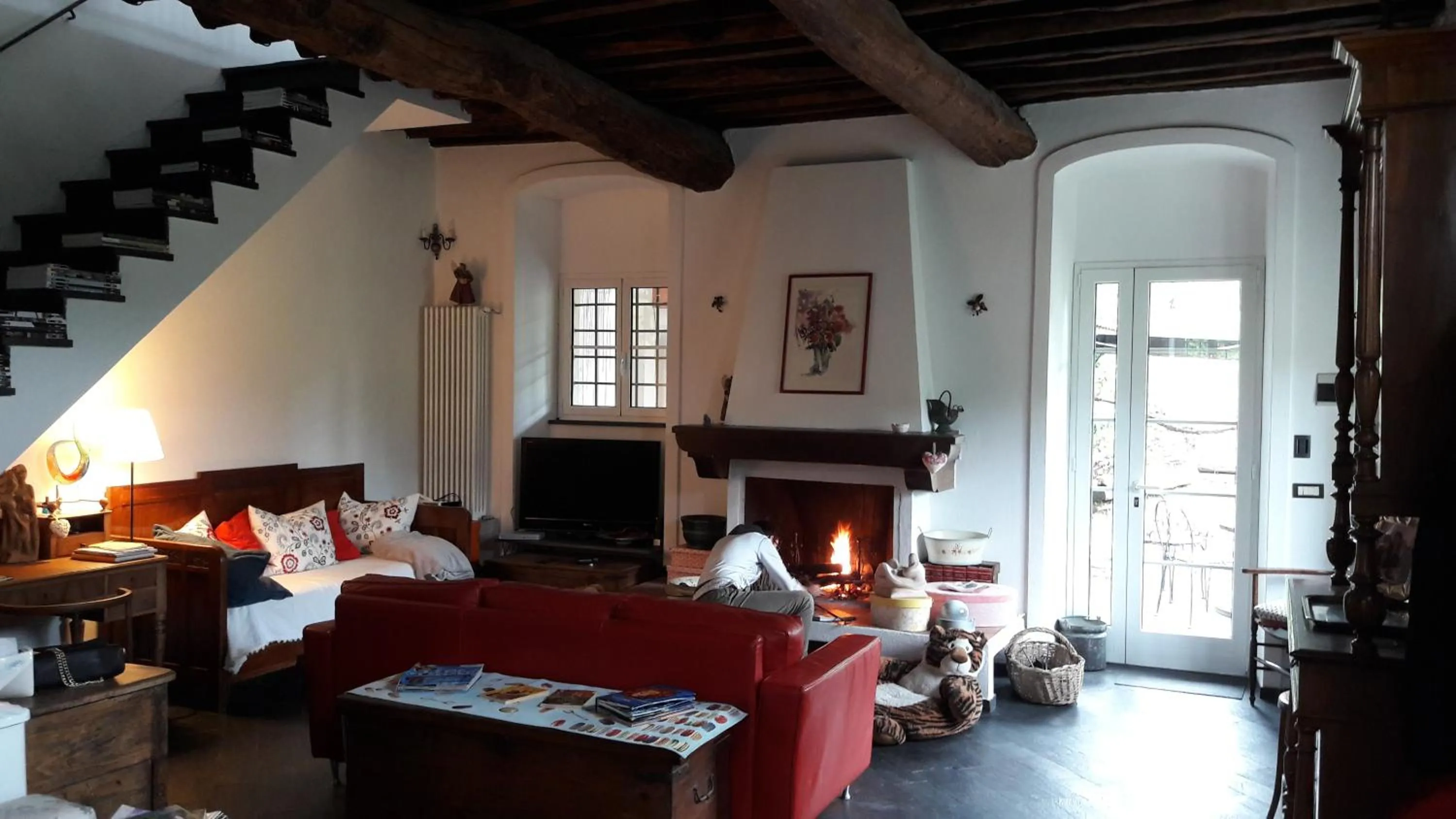 Communal lounge/ TV room in The italian riviera