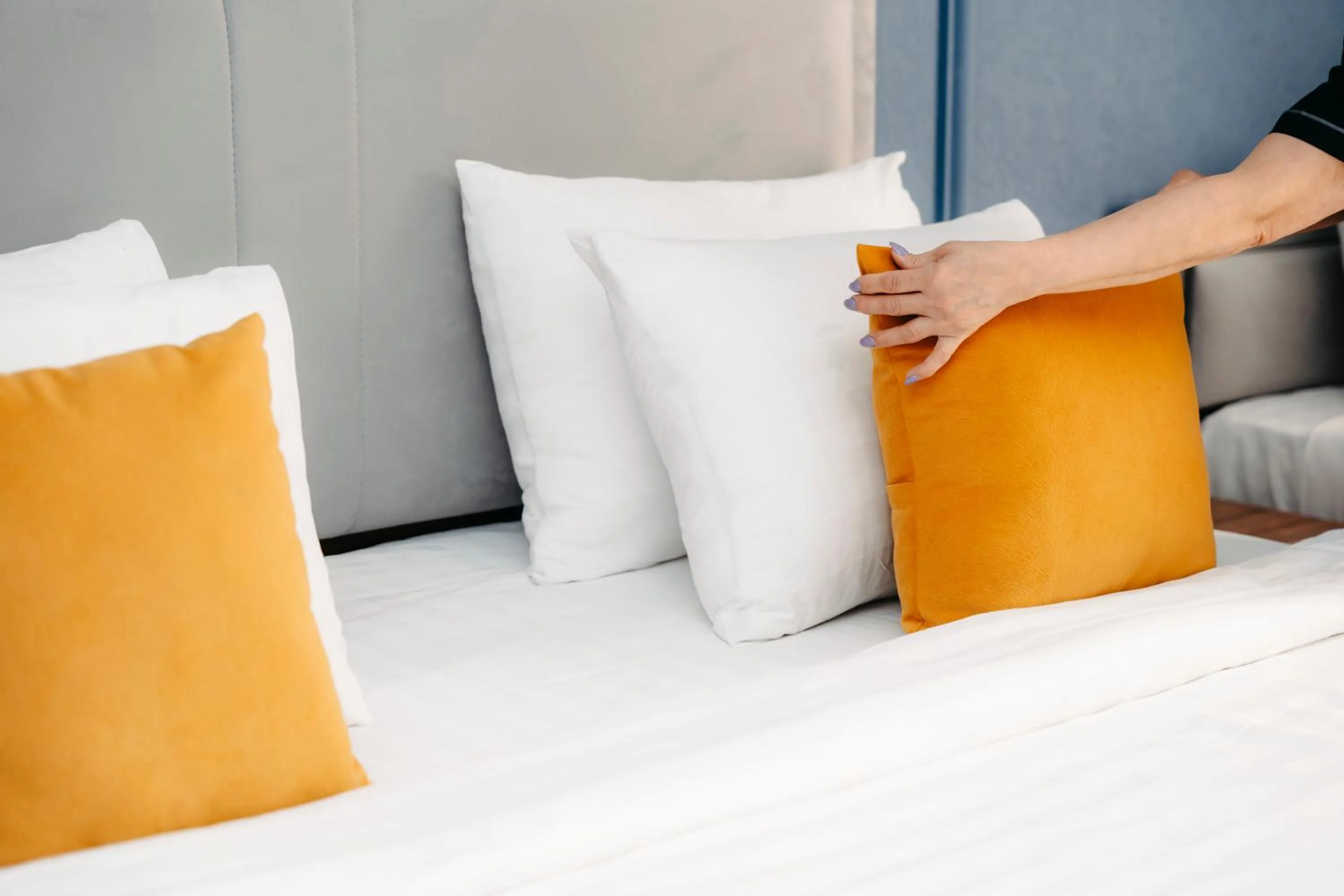 Bed in Grand Hotel Baku Central Park