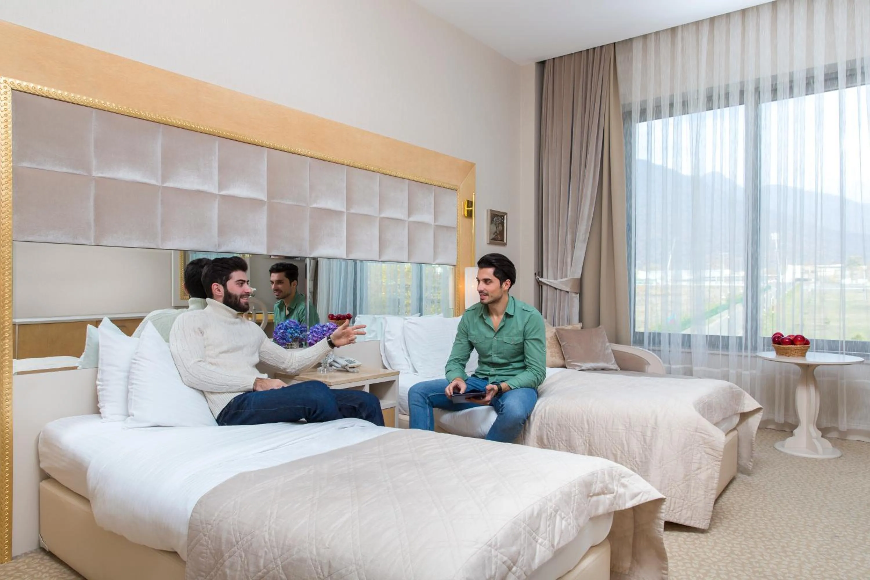 Bed in Gabala Garden Hotel