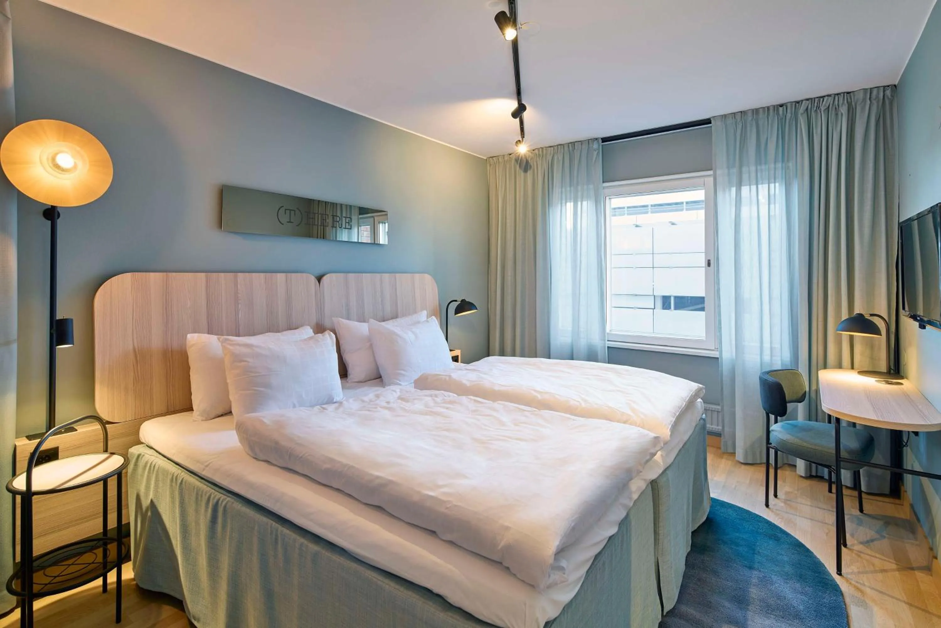 Bedroom, Bed in Scandic Star Sollentuna