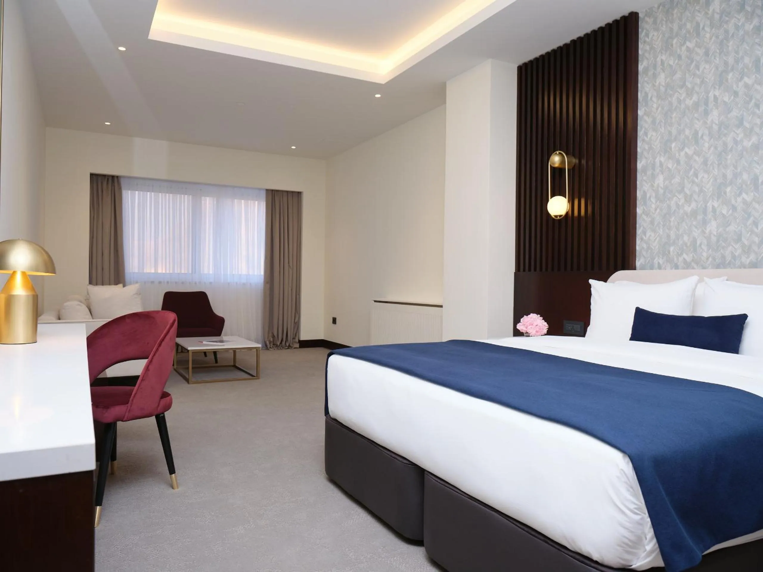 Bed in Qafqaz Riverside Hotel