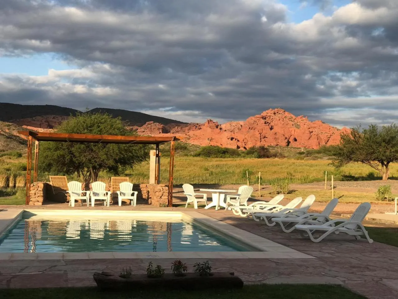 Swimming pool in Hotel Castillos de Cafayate