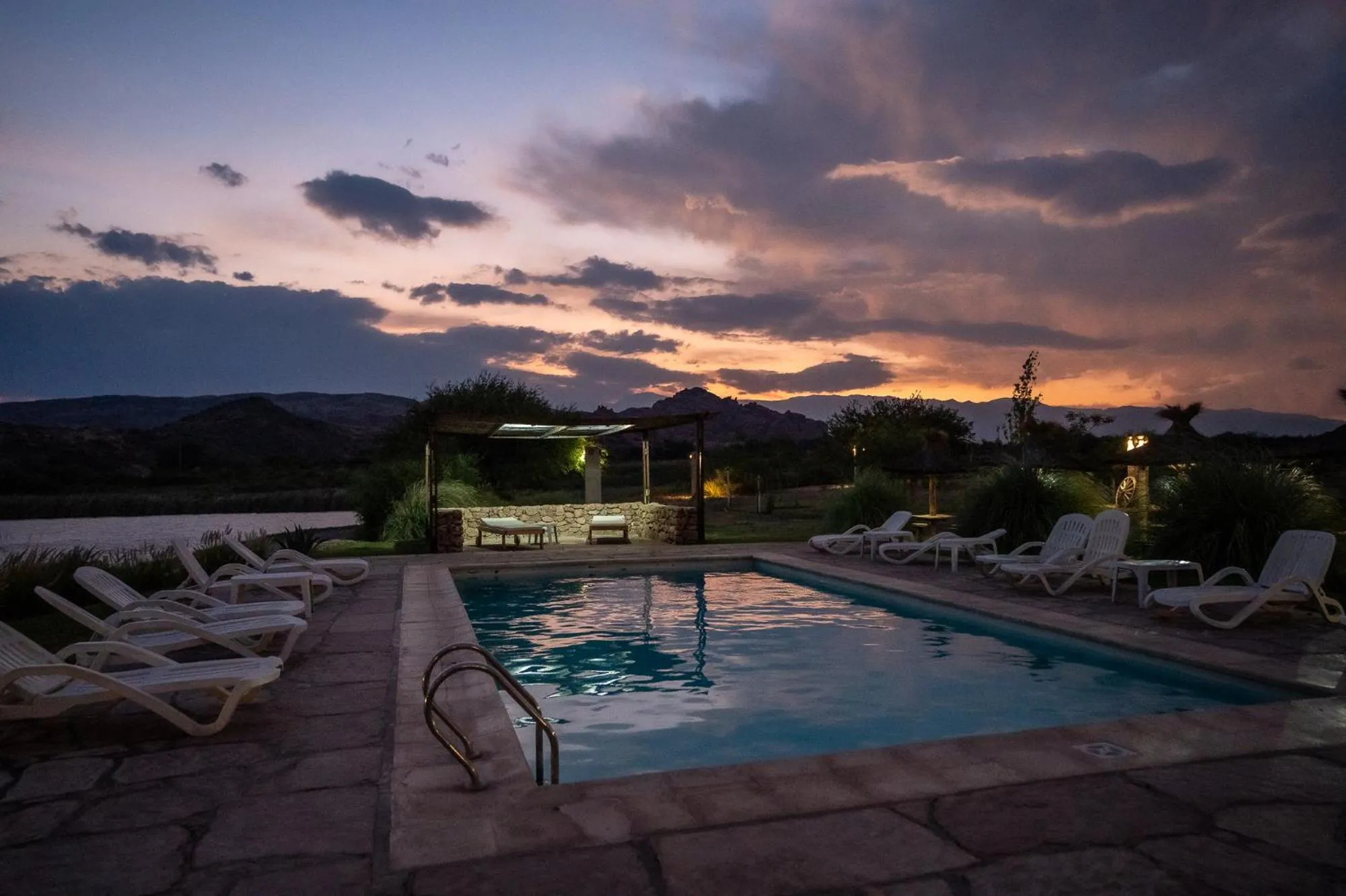 Swimming pool in Hotel Castillos de Cafayate