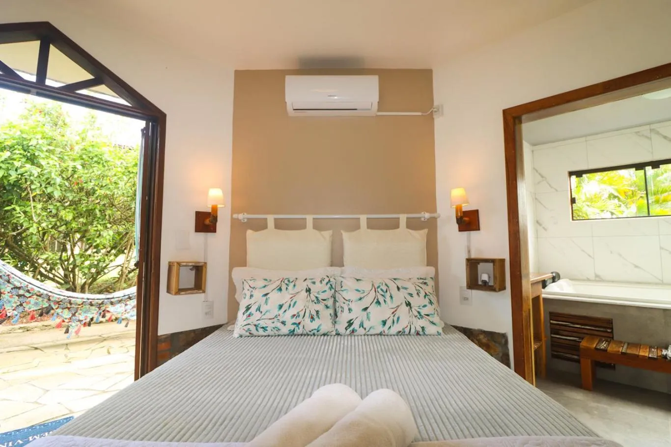 Bed in Pousada Sunset