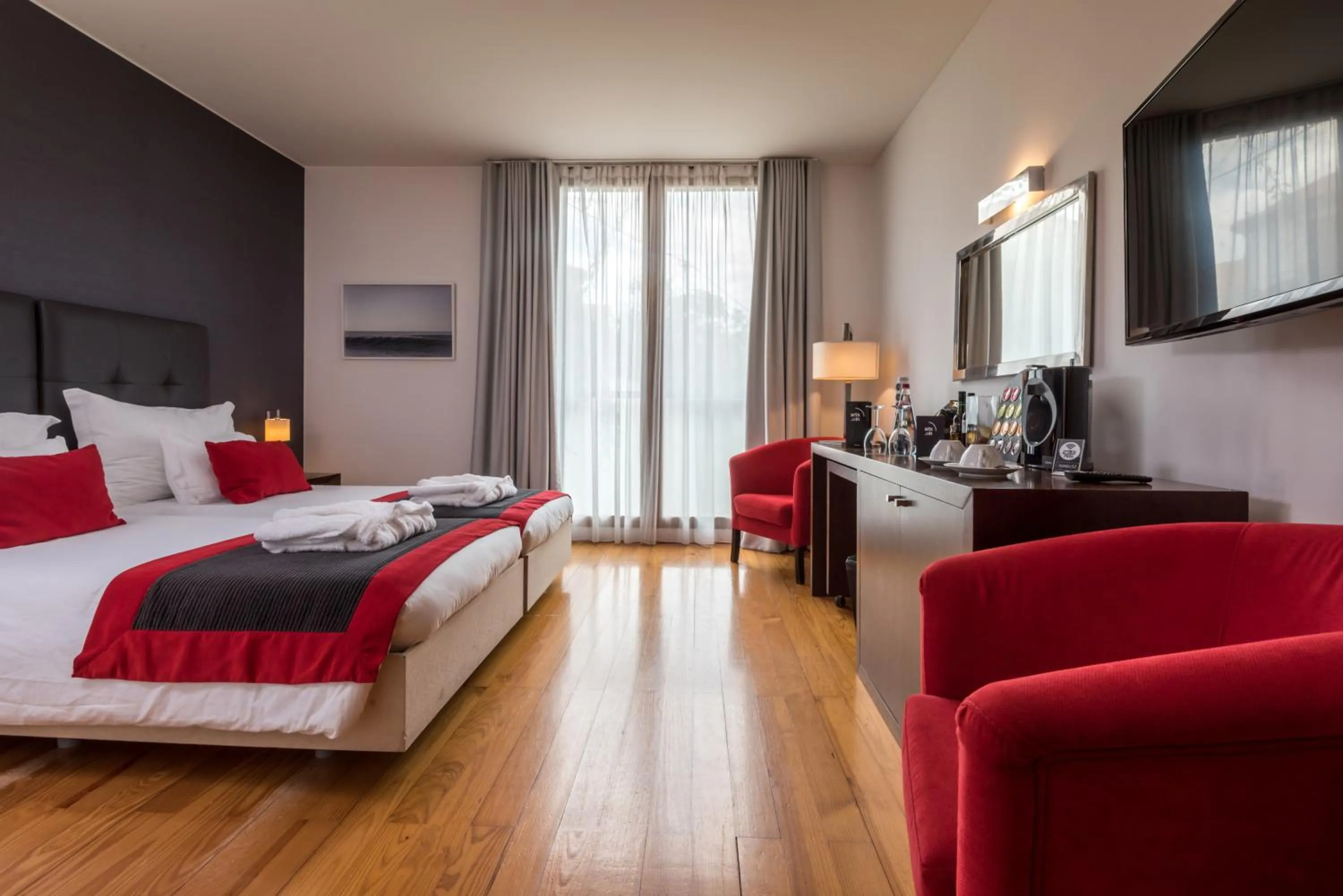 Bed in ARTS IN Hotel Conde Carvalhal