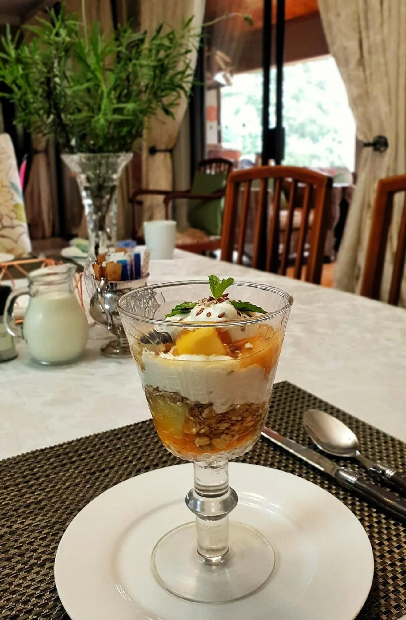 Continental breakfast in Cavalo Guesthouse & Equestrian Estate