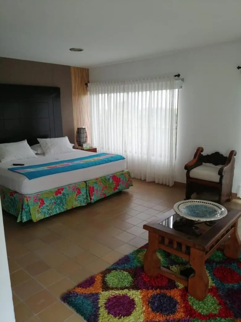 Bed in Hotel San Antonio del Cerro