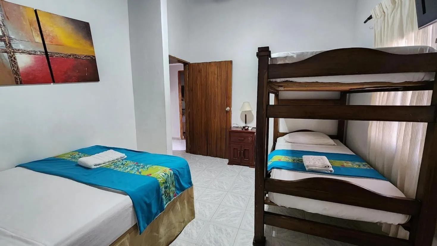 Bed in Hotel San Antonio del Cerro