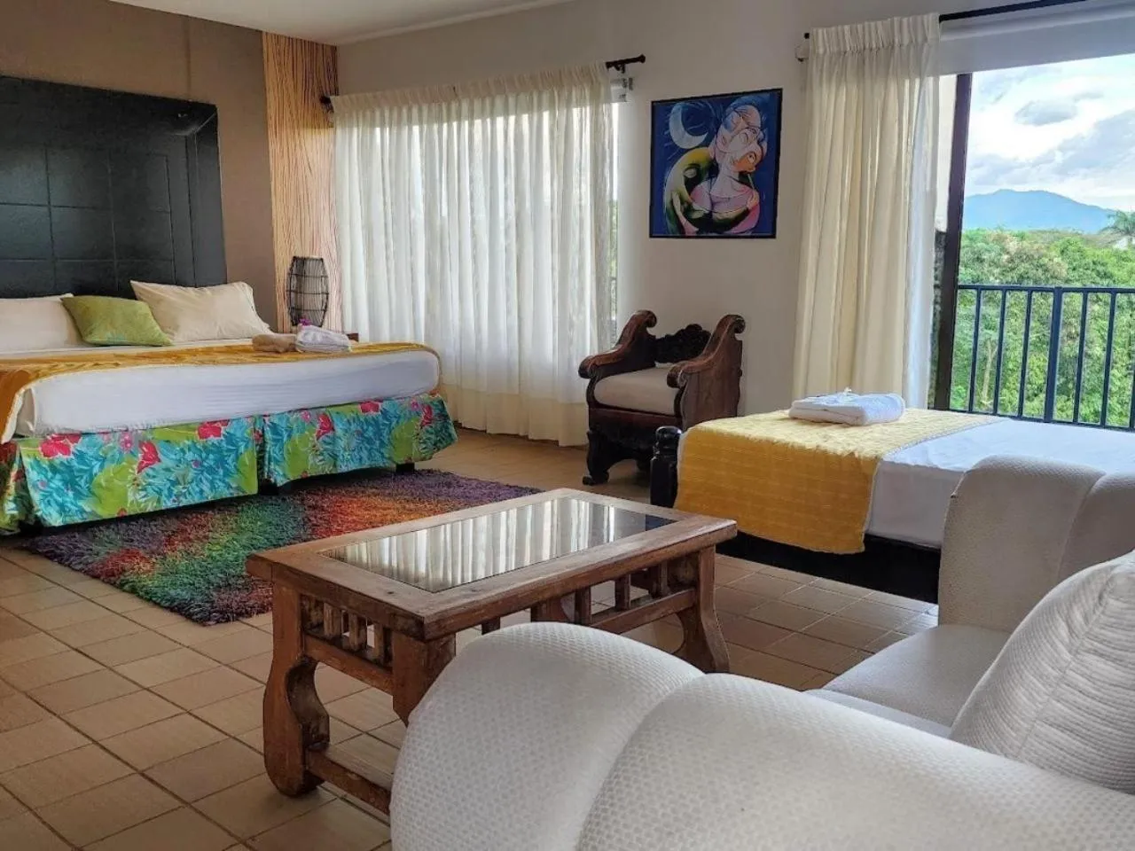 Bed in Hotel San Antonio del Cerro