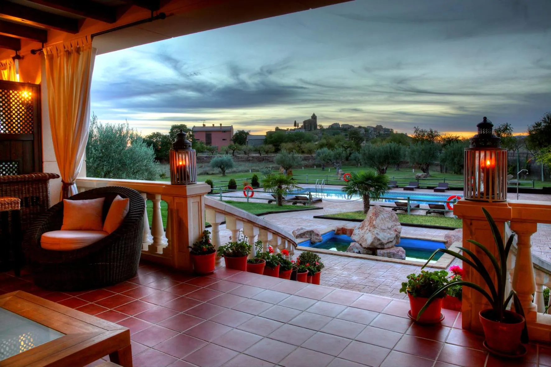 Garden in Hostería de Guara