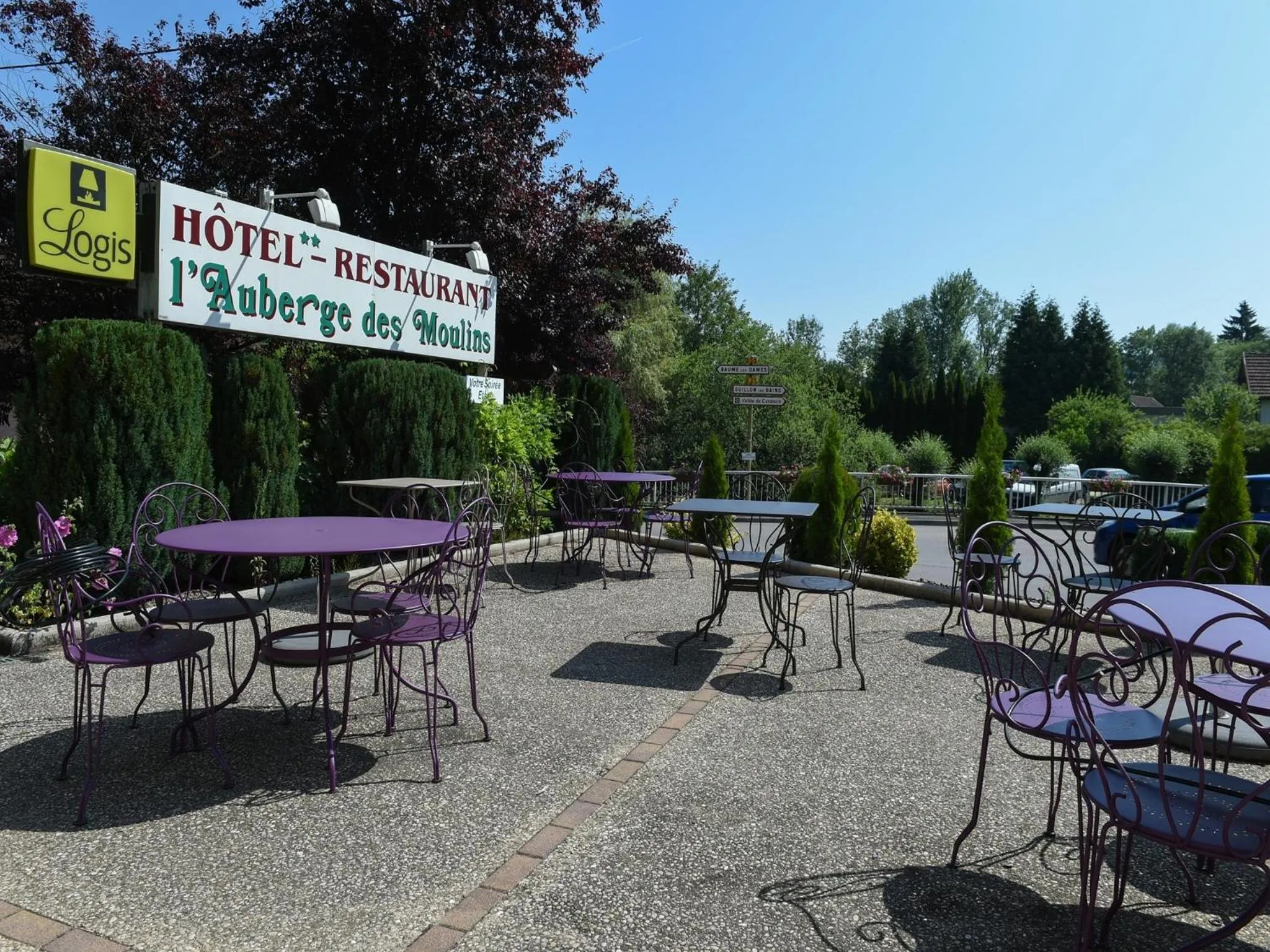 Balcony/Terrace in Auberge des Moulins