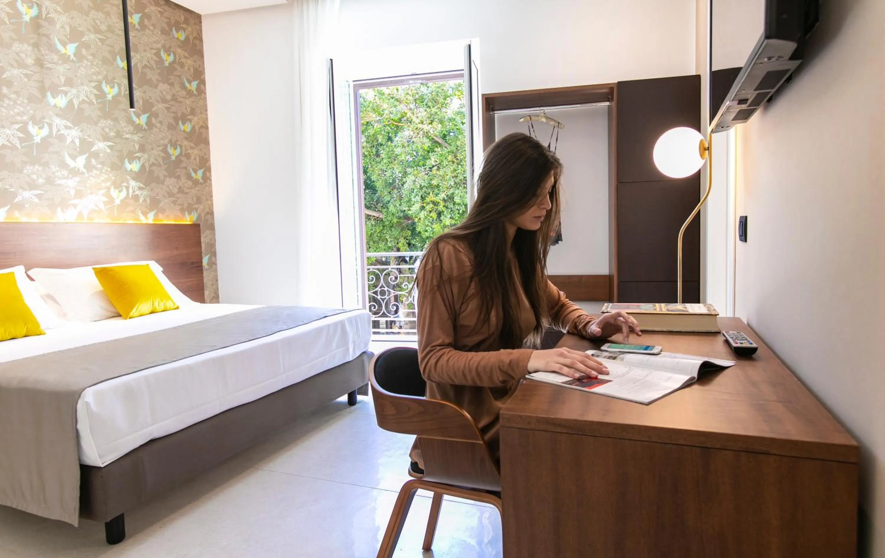 Bed in Palazzo Sovrana Serviced Luxury Apartments