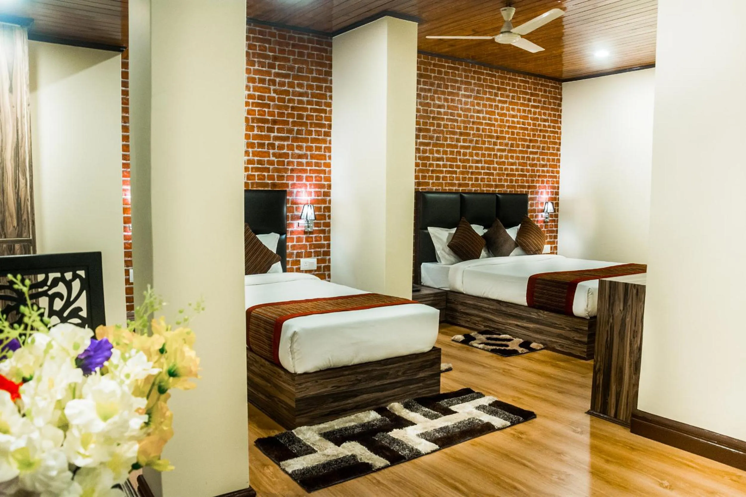 Bed in Ecotel Tin Tin Bijanbari