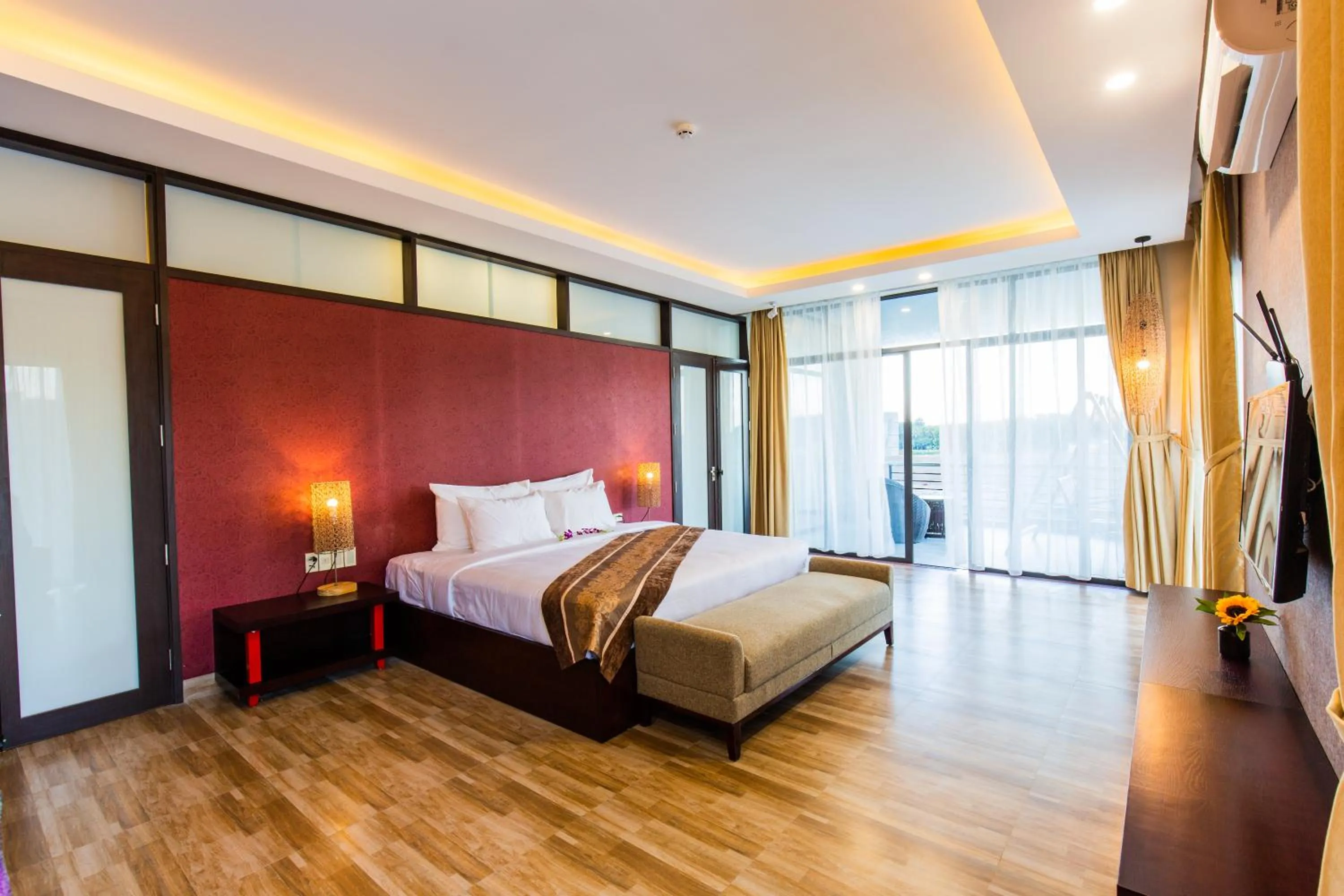 Bed in Hamya Hotsprings and Resort