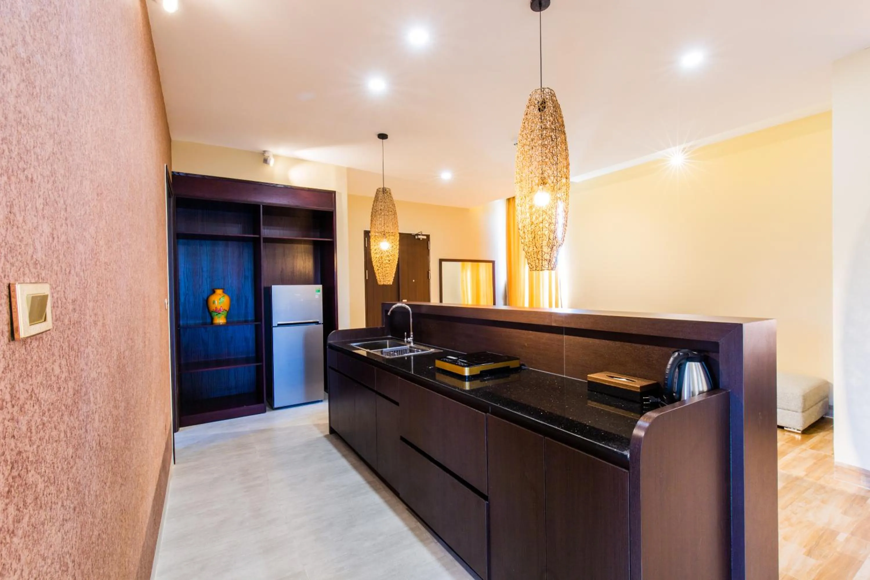 Kitchen or kitchenette in Hamya Hotsprings and Resort