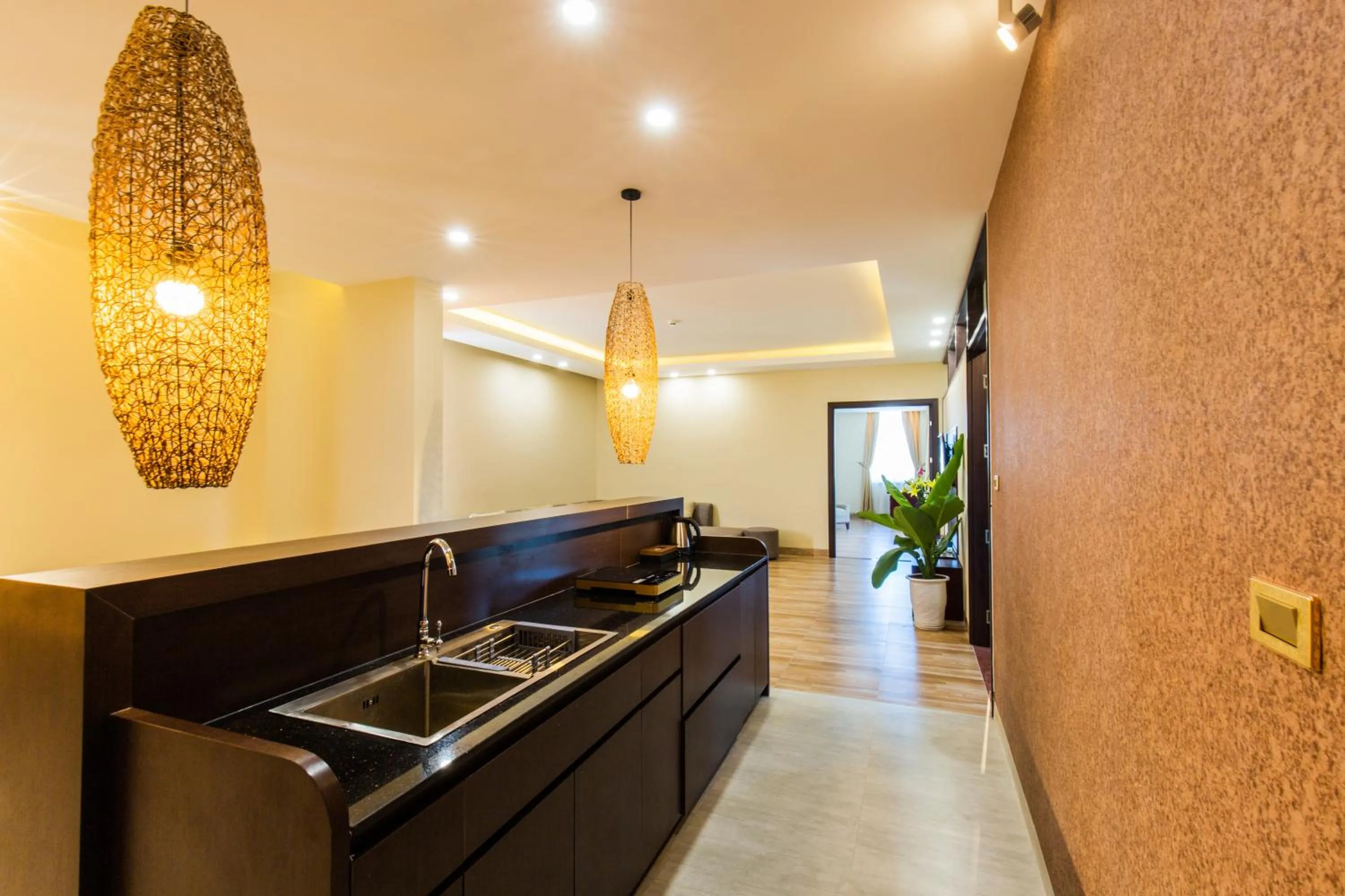 Kitchen or kitchenette in Hamya Hotsprings and Resort