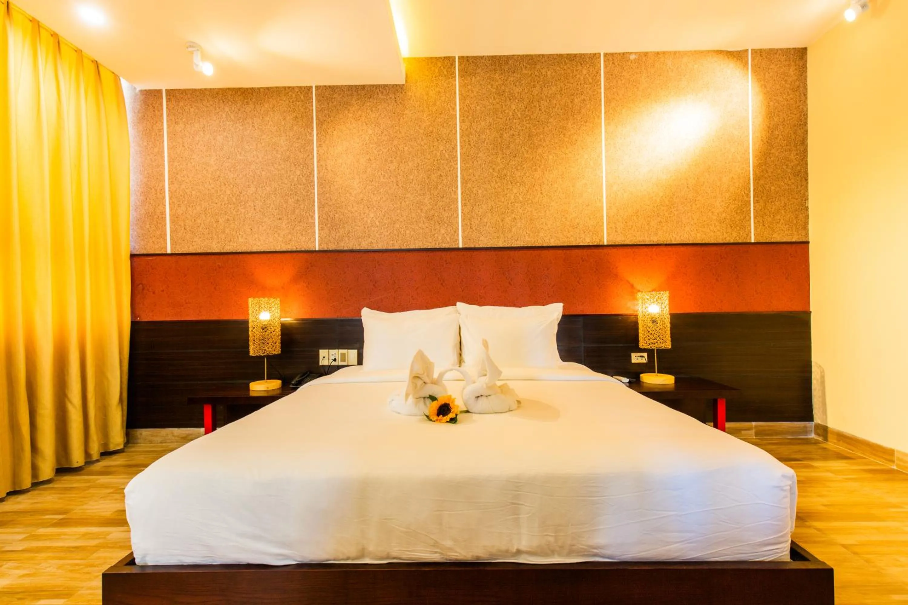 Bed in Hamya Hotsprings and Resort