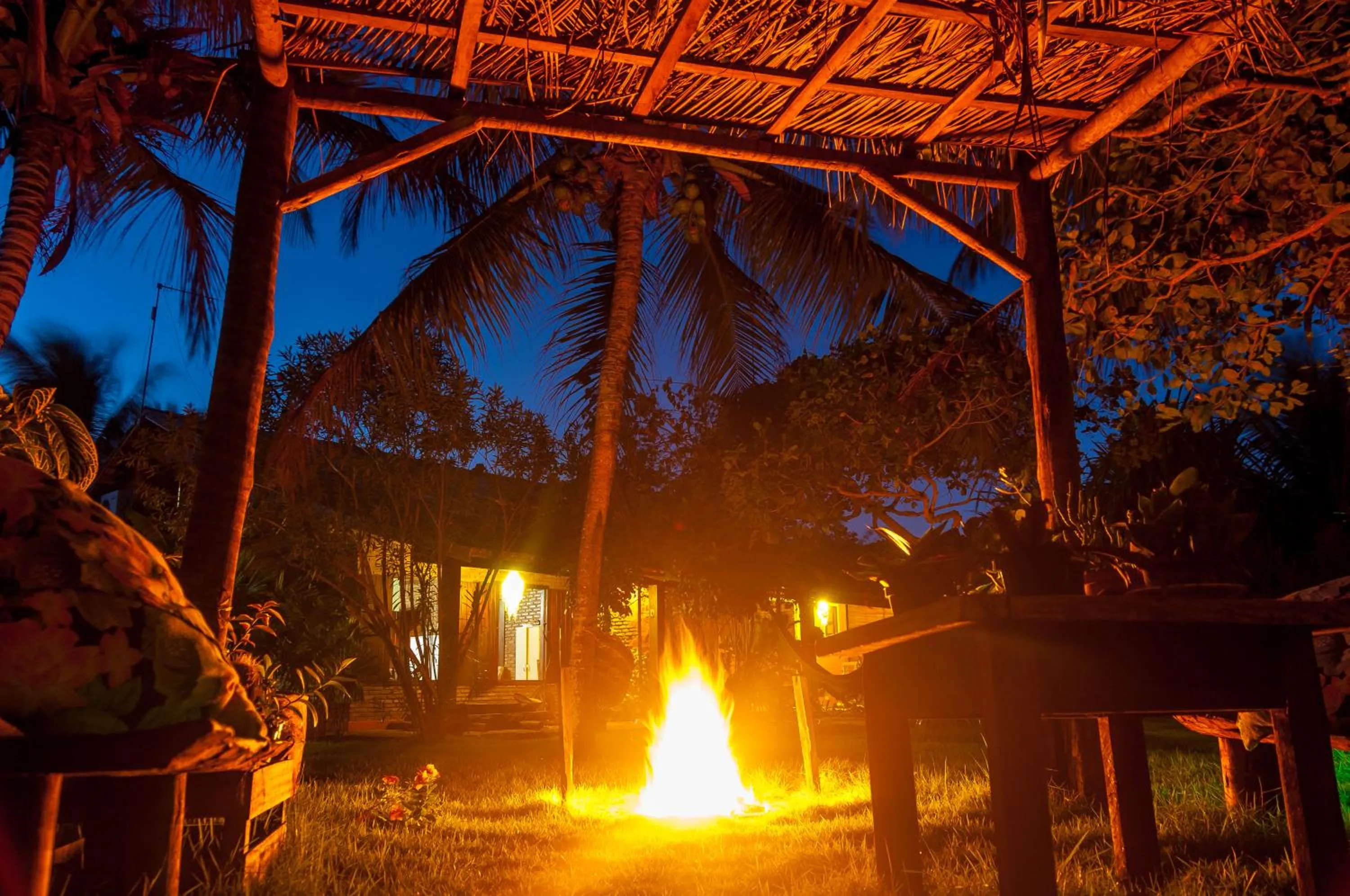 Garden view in Pousada Caraiva Guest House