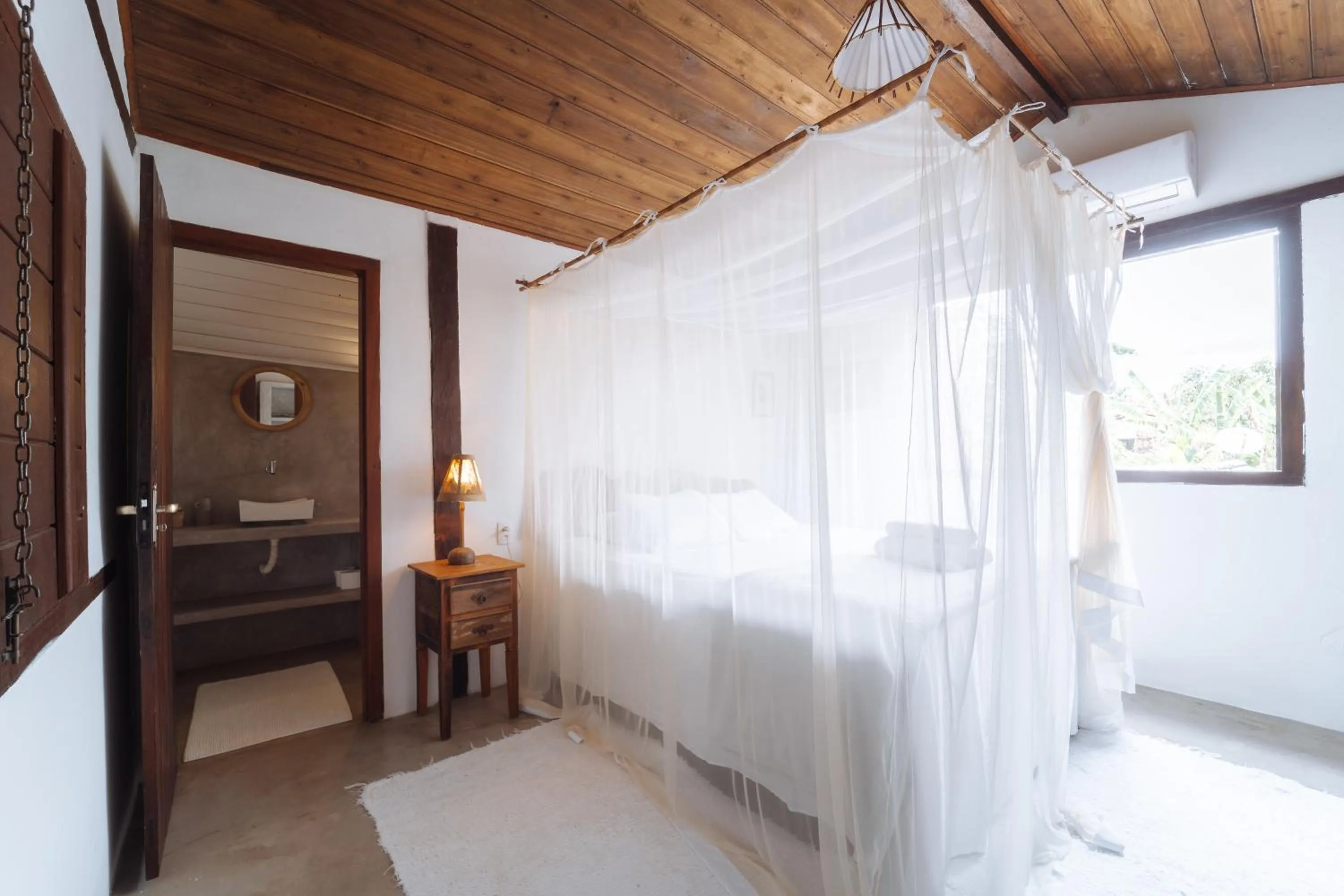 Bed in Pousada Caraiva Guest House