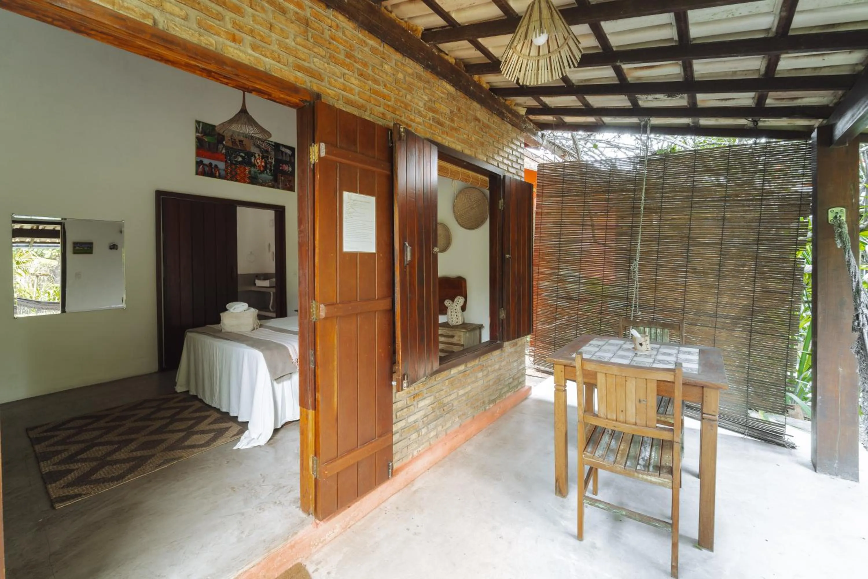 Bed in Pousada Caraiva Guest House