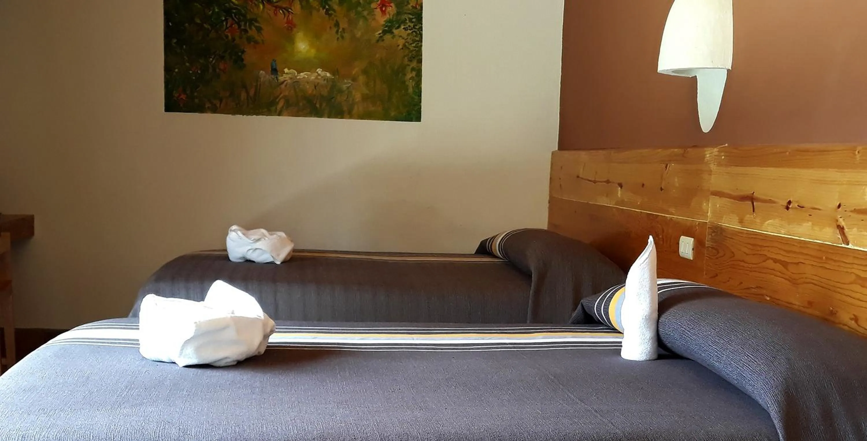 Bed in Axkan Arte Hotel