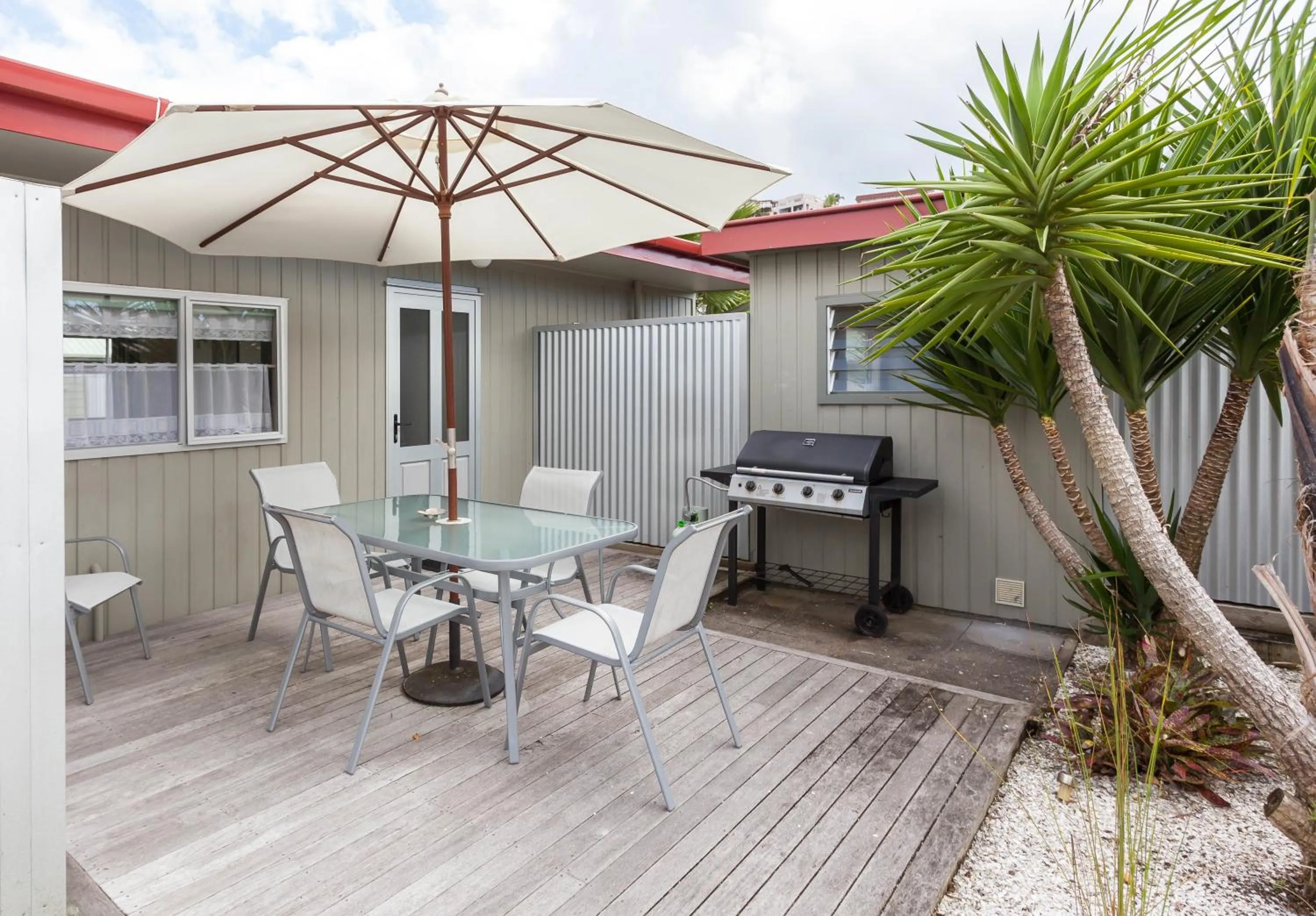 Patio in Tairua Shores Motel