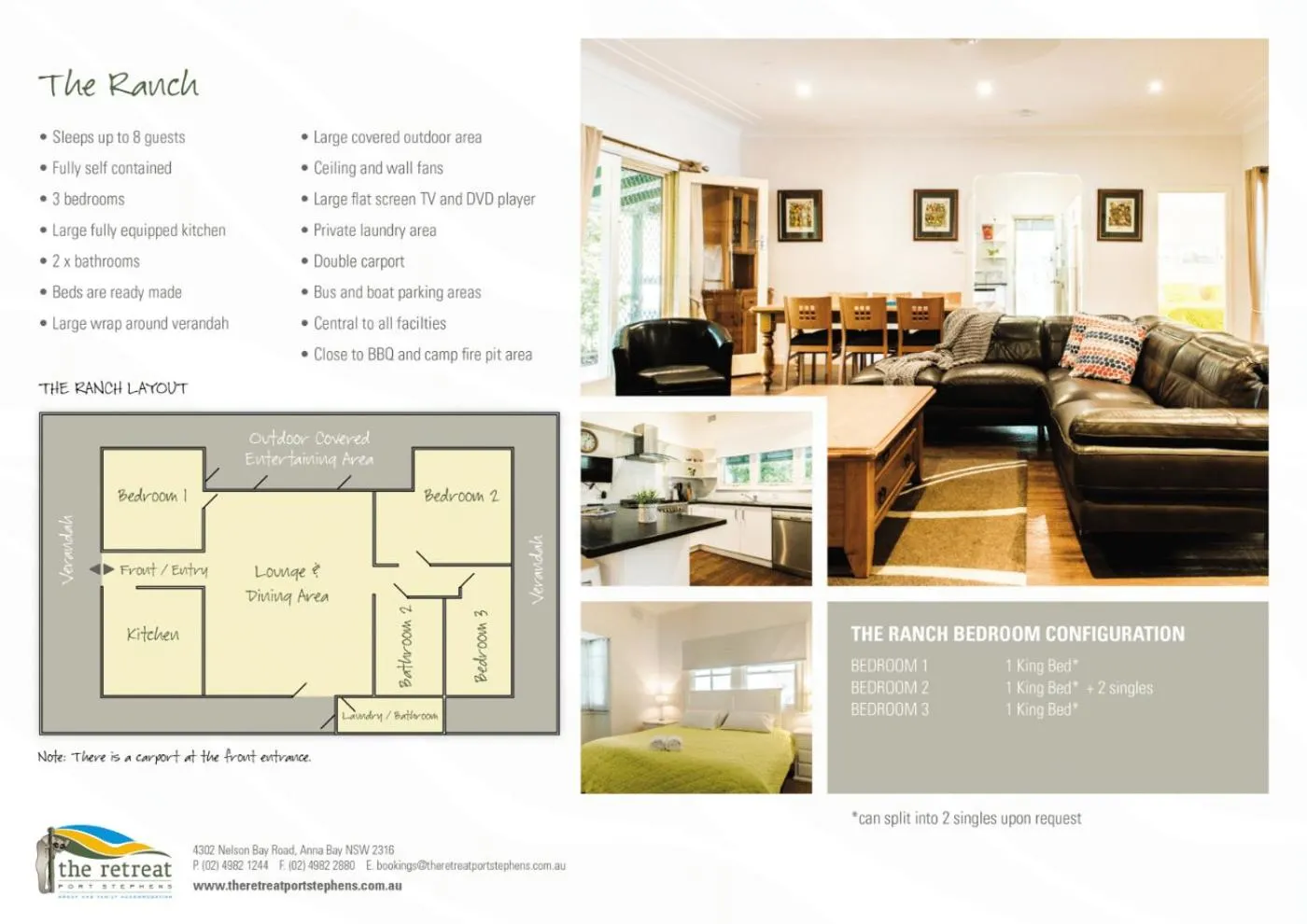 Floor plan in The Retreat Port Stephens