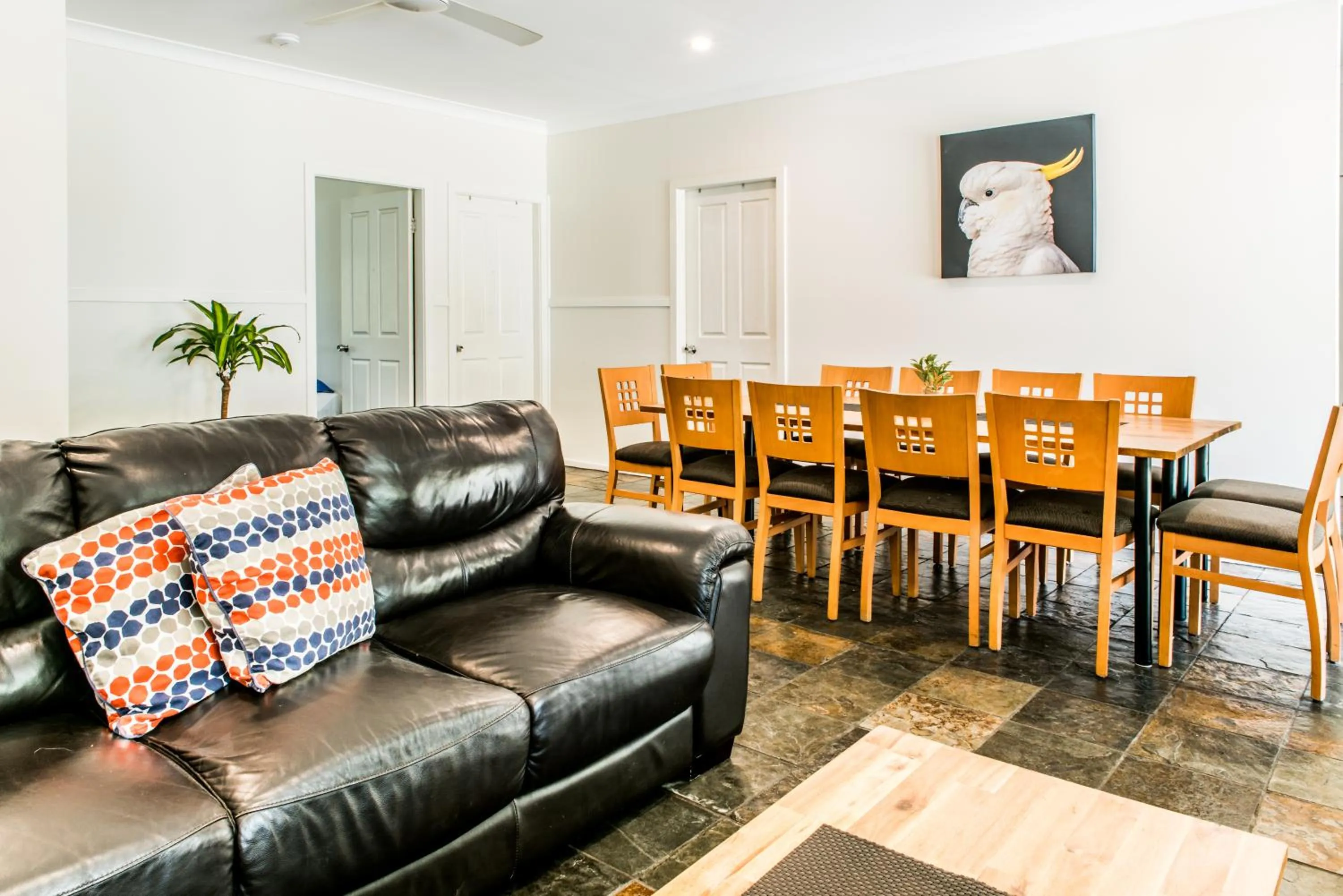 Living room in The Retreat Port Stephens