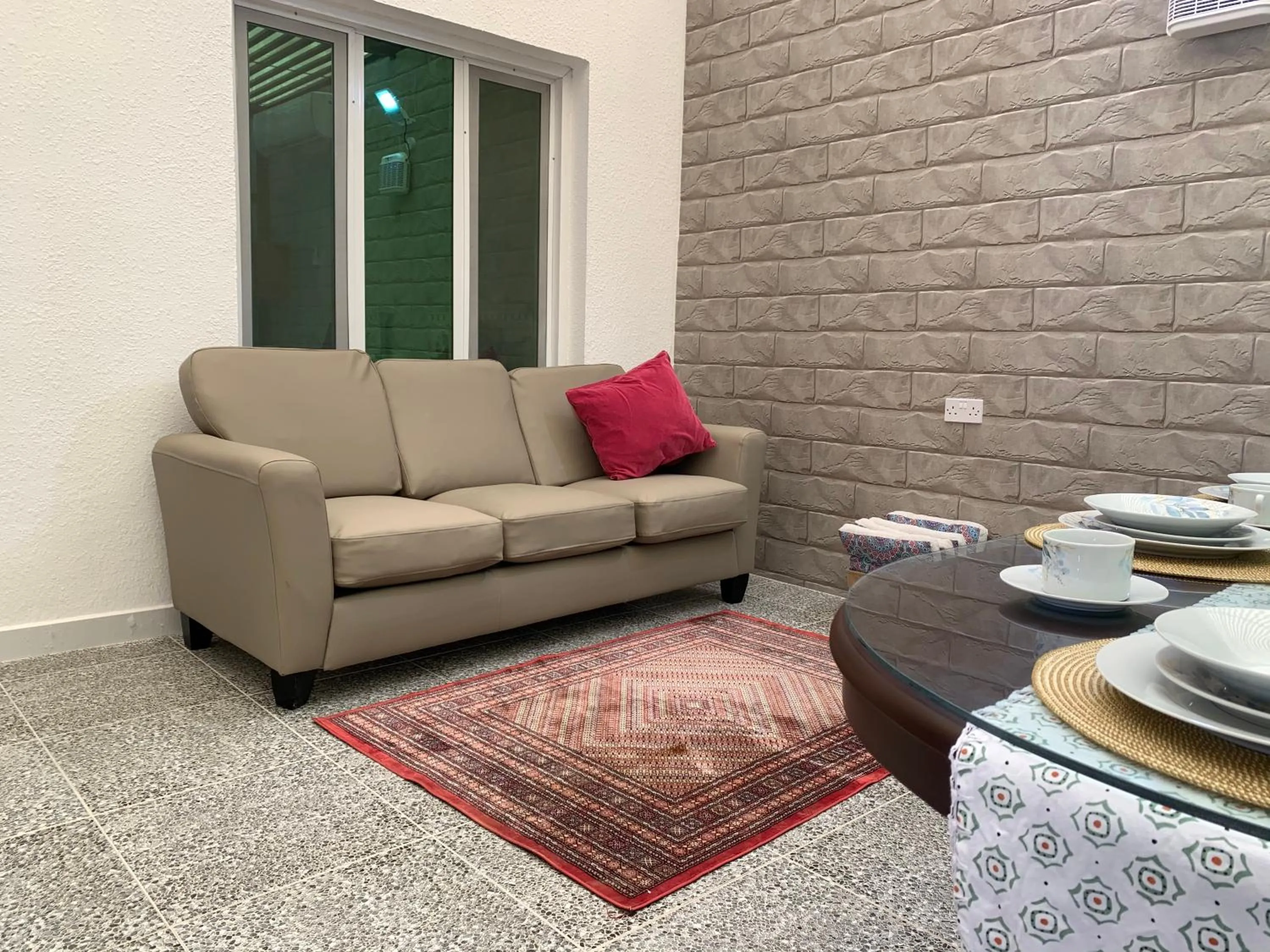 Seating area in Oriental Nights Rest House