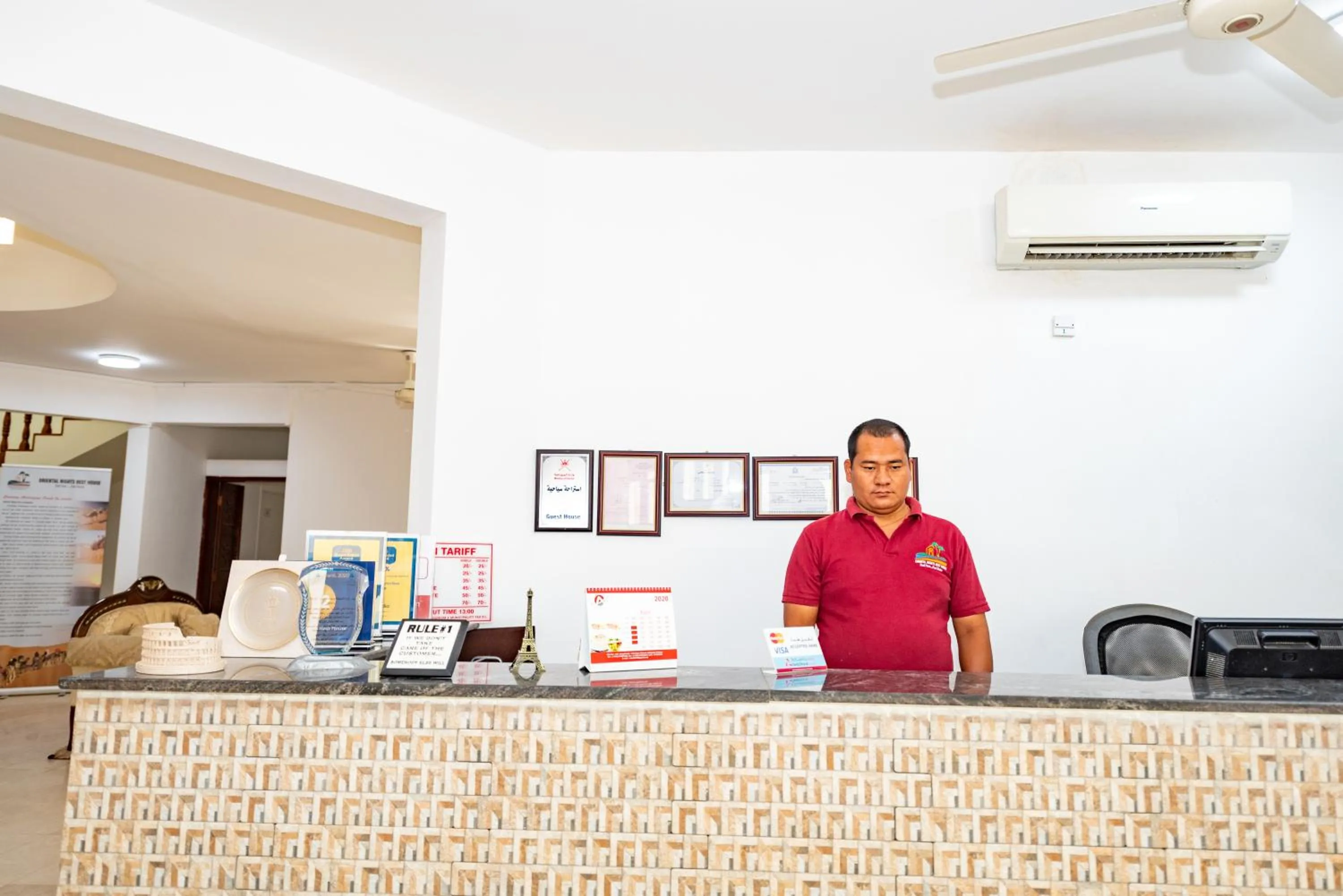 Lobby or reception in Oriental Nights Rest House