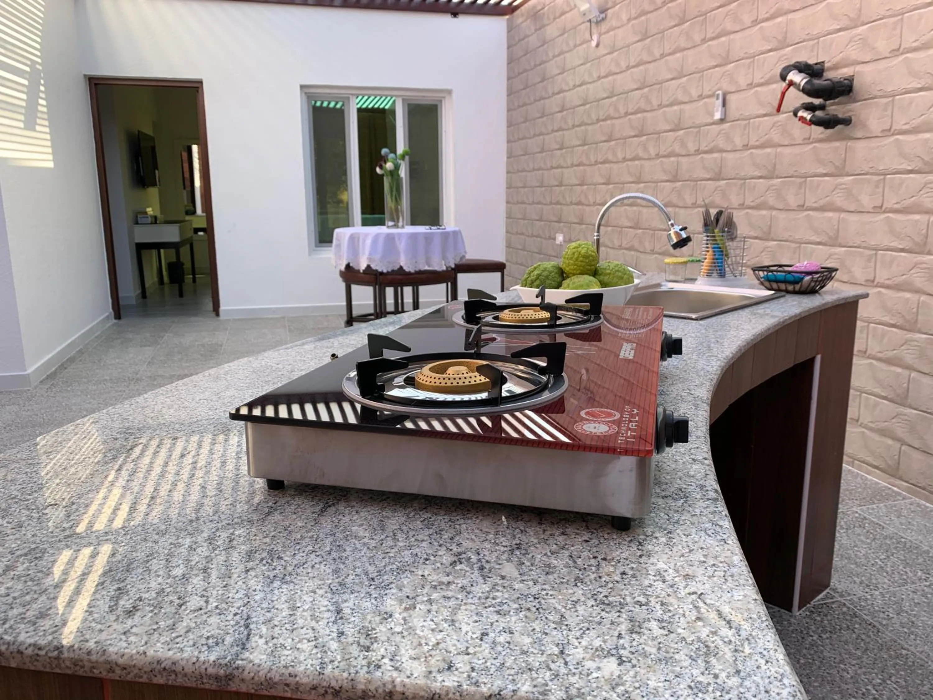 Seating area in Oriental Nights Rest House