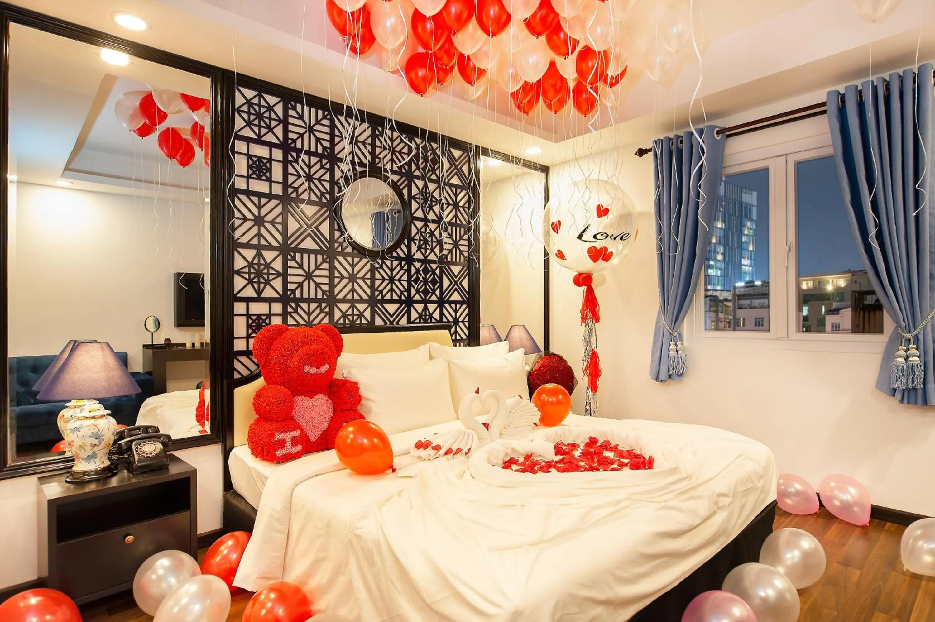 Bed in Adora Art Hotel